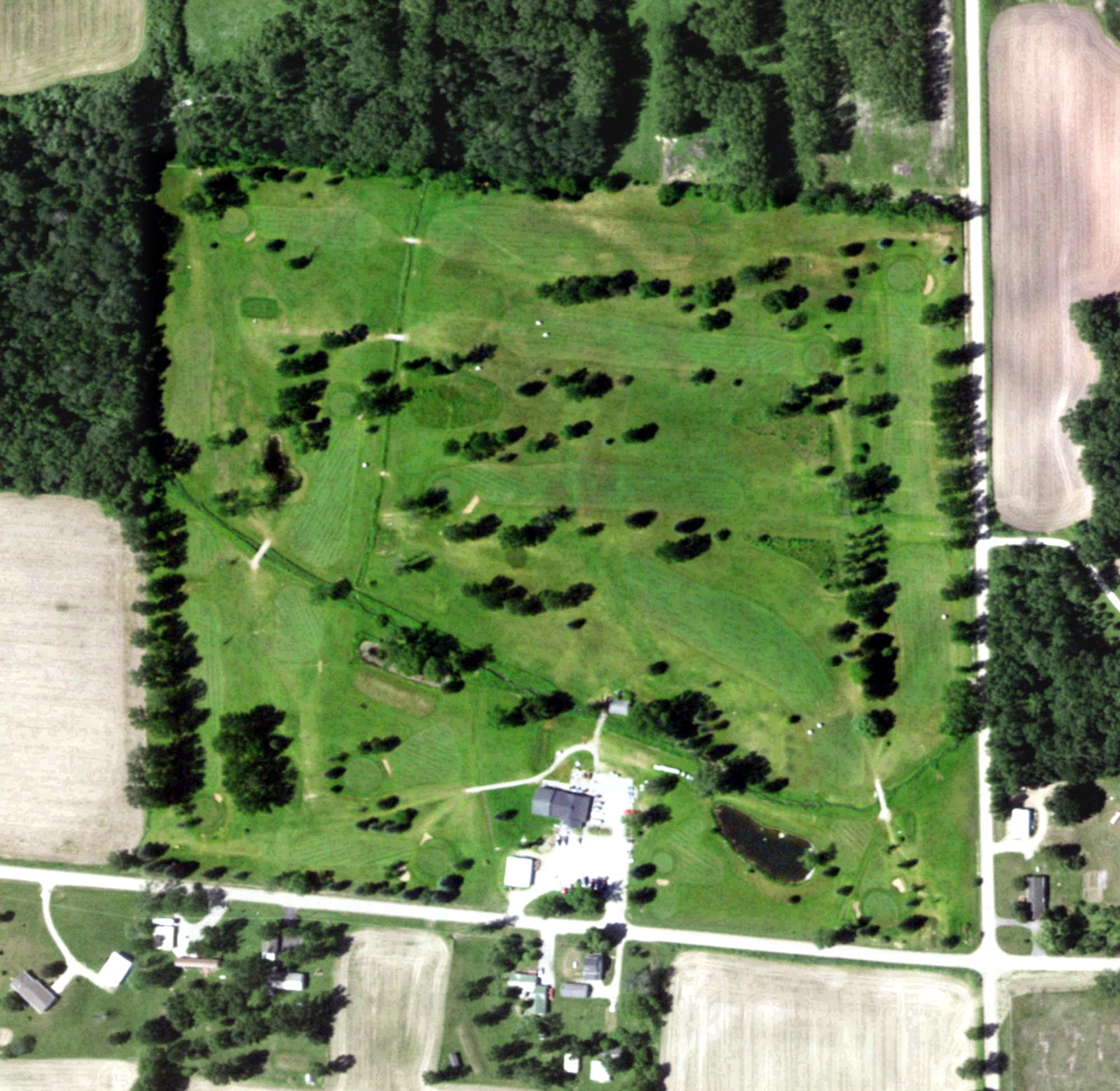 Aerial view of Irish Green Golf Course, WI