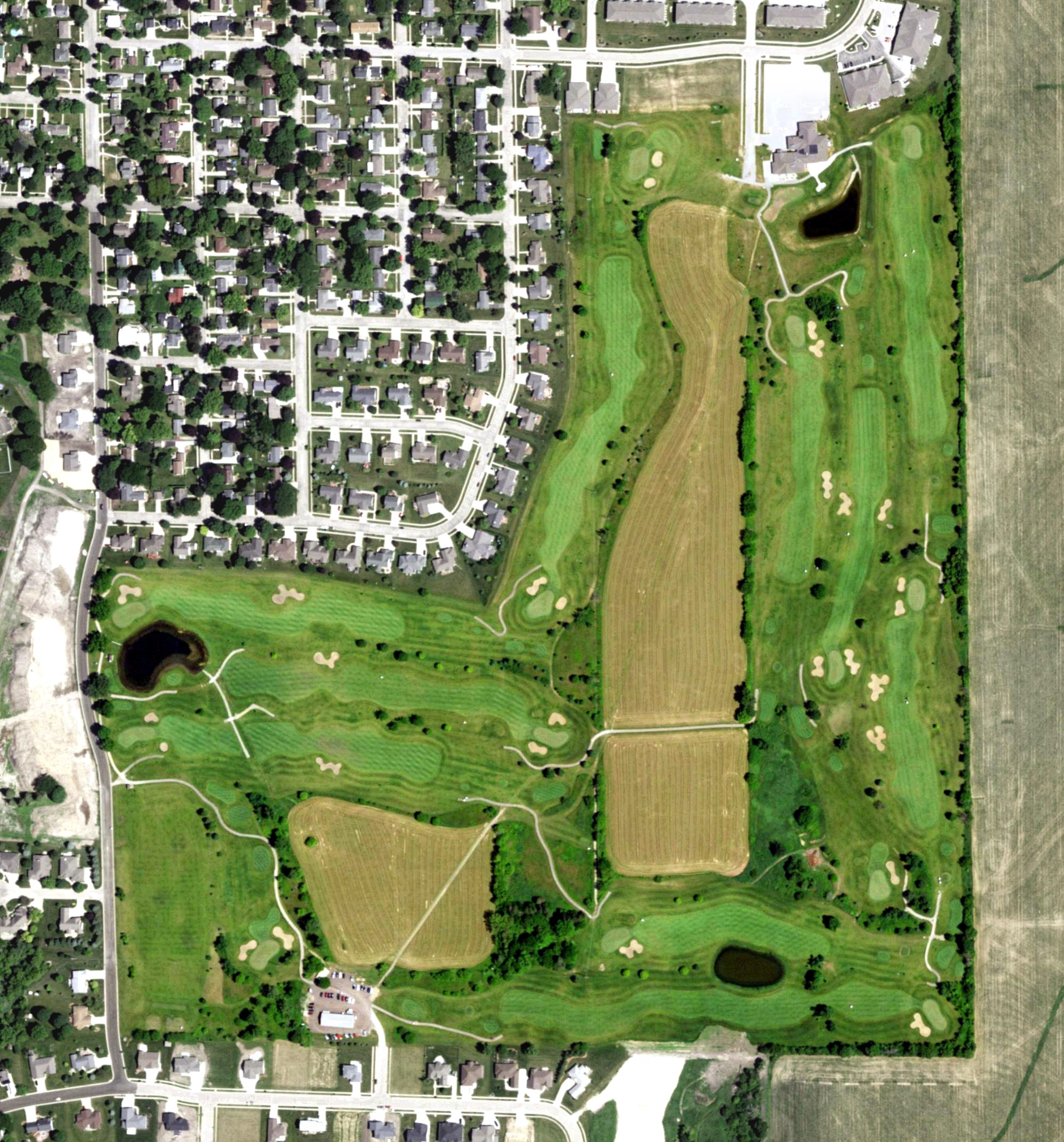 Aerial view of Jefferson Golf Club, WI