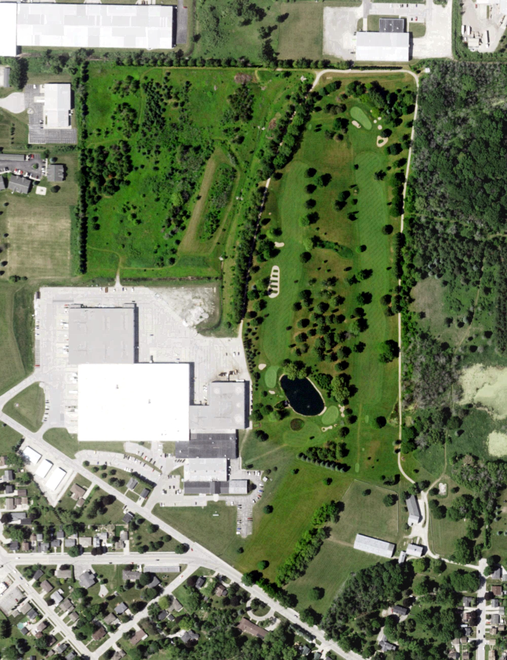Aerial view of Joa Company Golf Course, WI