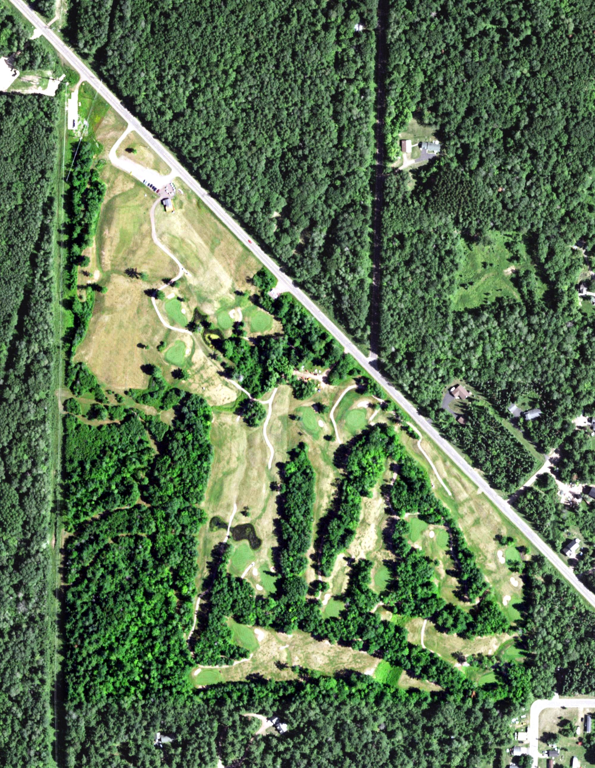 Aerial view of Lake Superior View Golf, WI