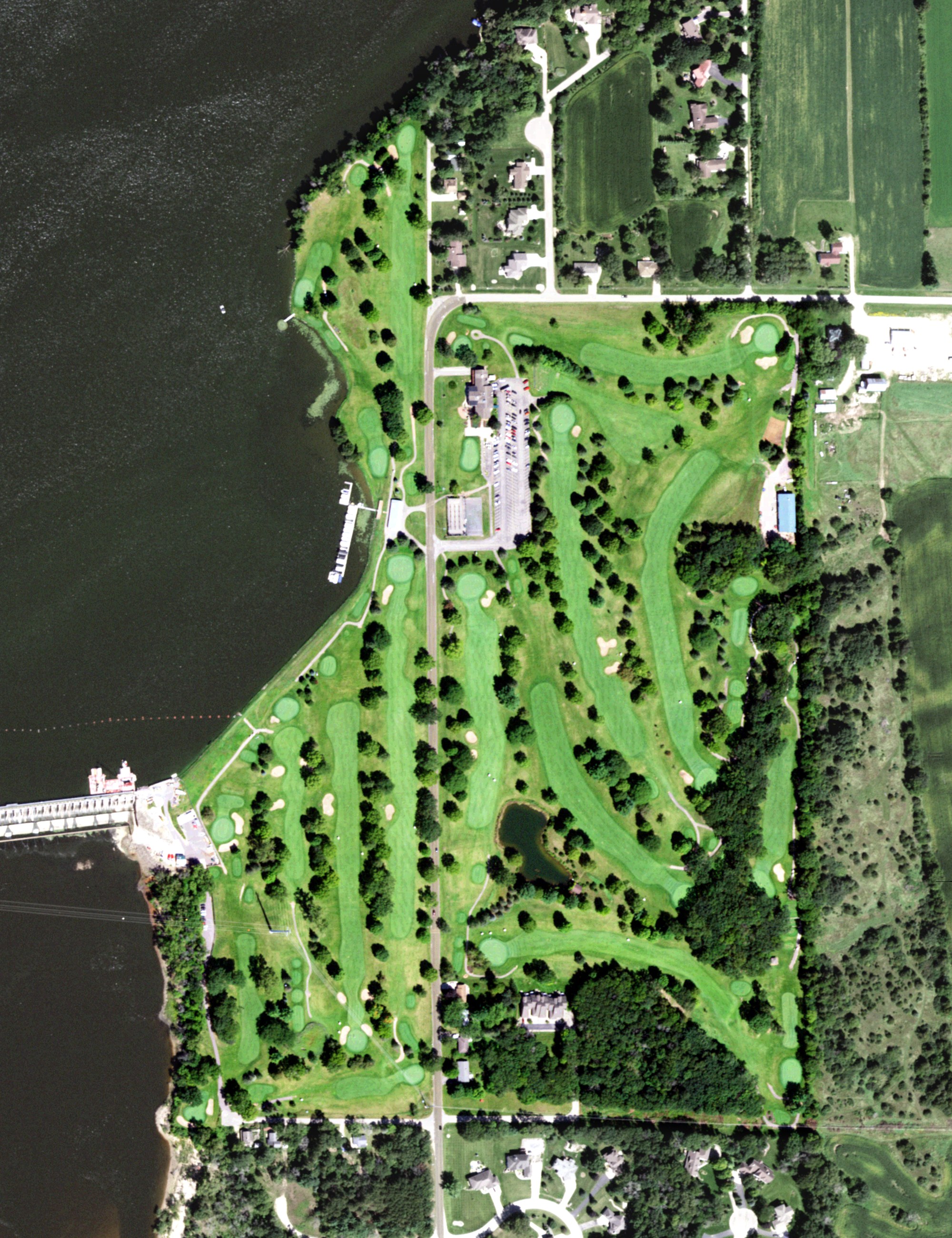 Aerial view of Lake Wisconsin Country Club, WI