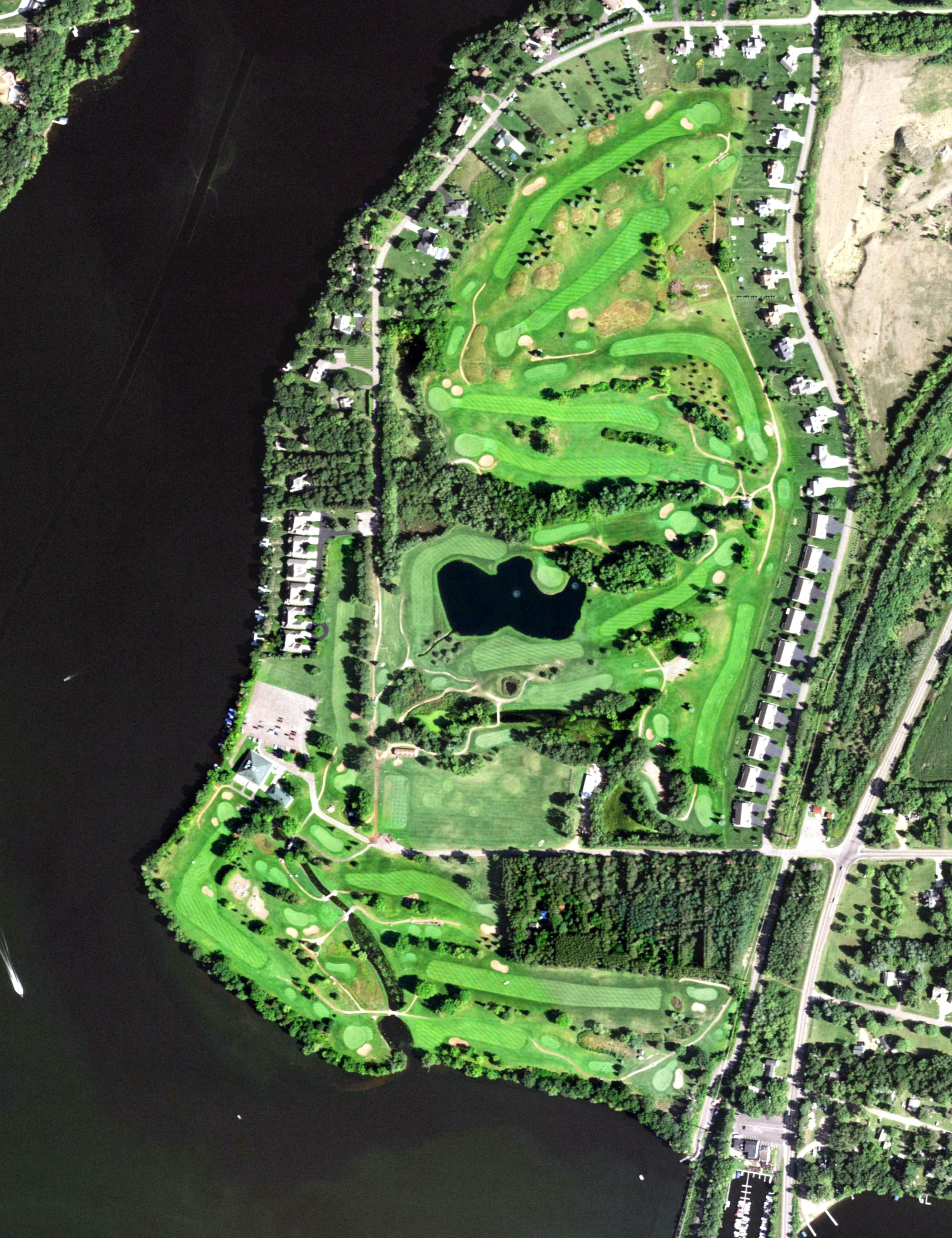 Aerial view of Lake Wissota Golf & Events, WI