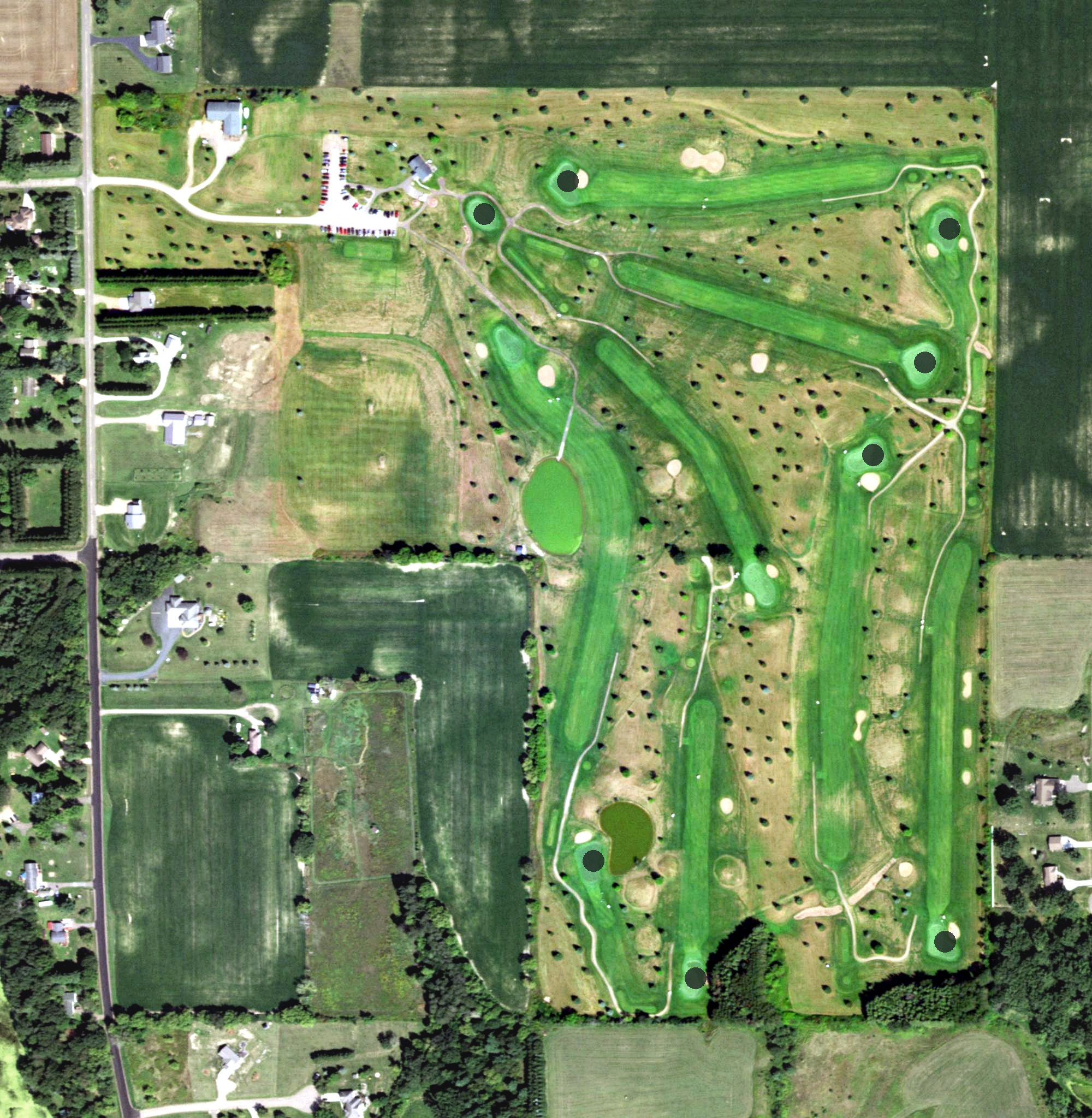 Aerial view of Lynndale's Golf, WI