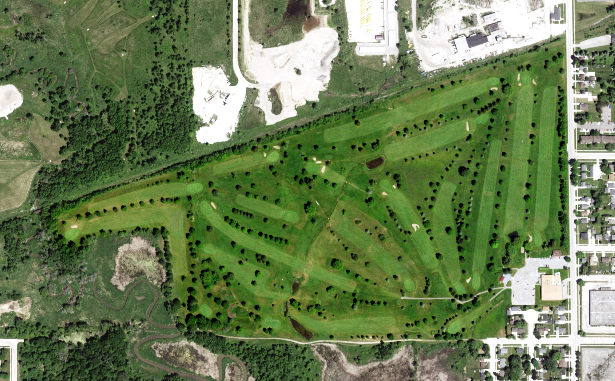 Aerial view of Meadow Links Golf Course, WI