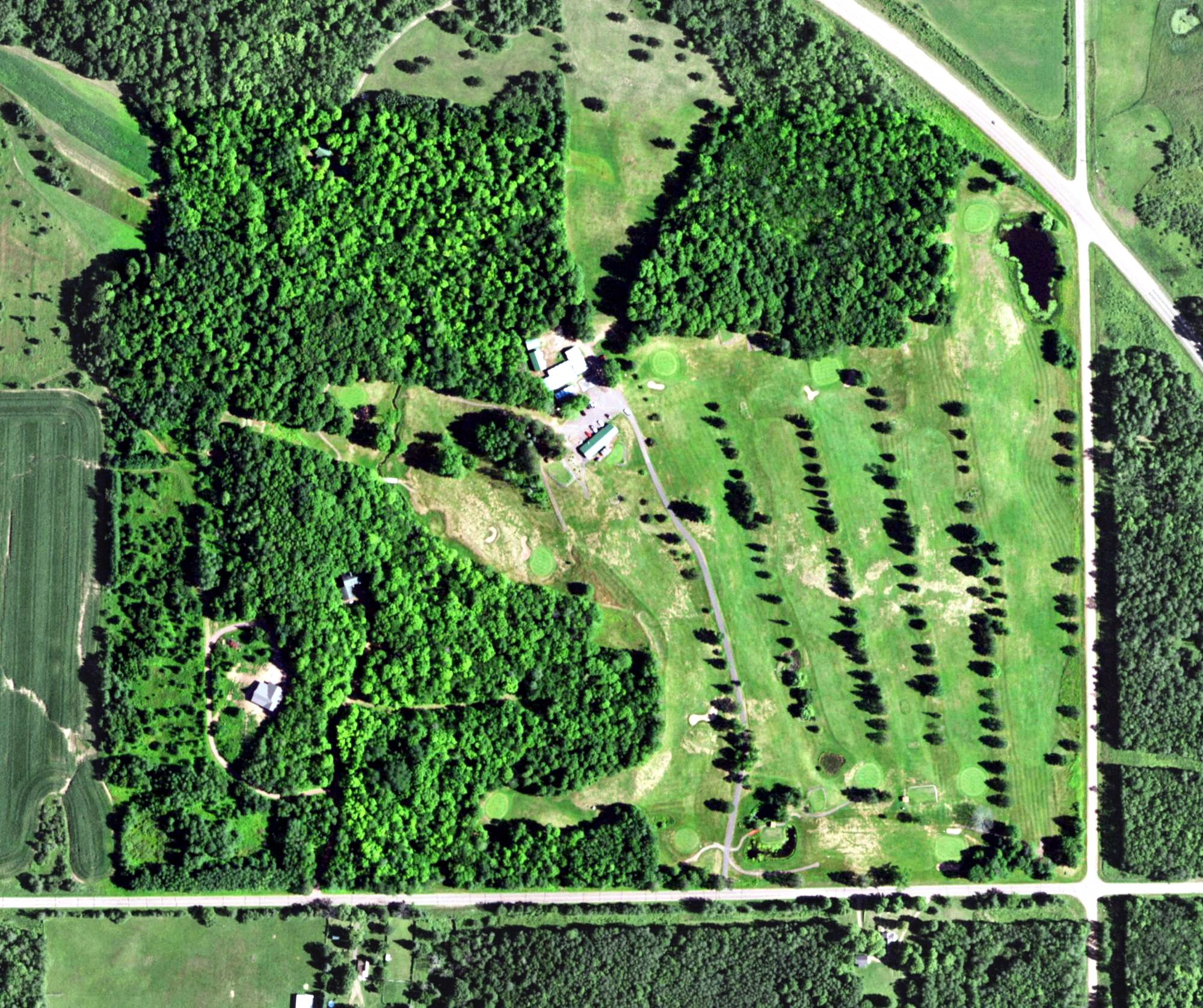 Aerial view of Mellen country Club, WI