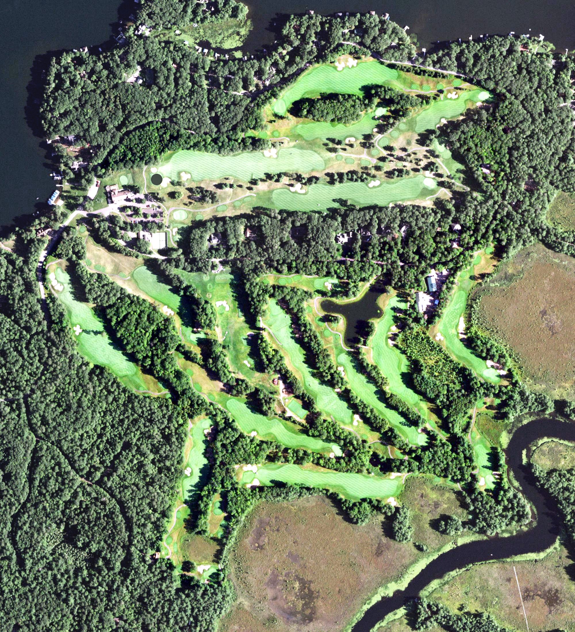 Aerial view of Minocqua Country Club, WI