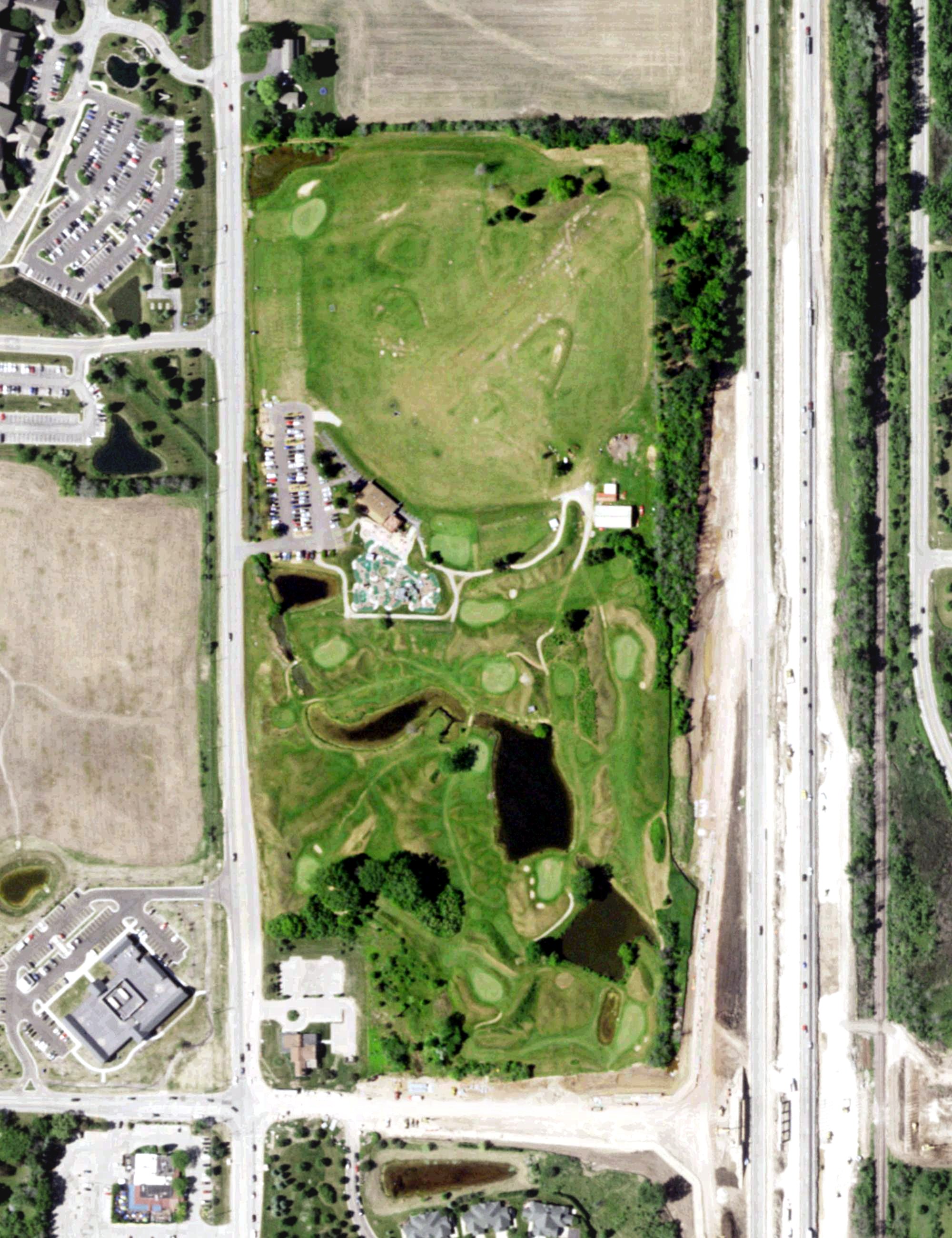Aerial view of Missing Links Golf Course, WI