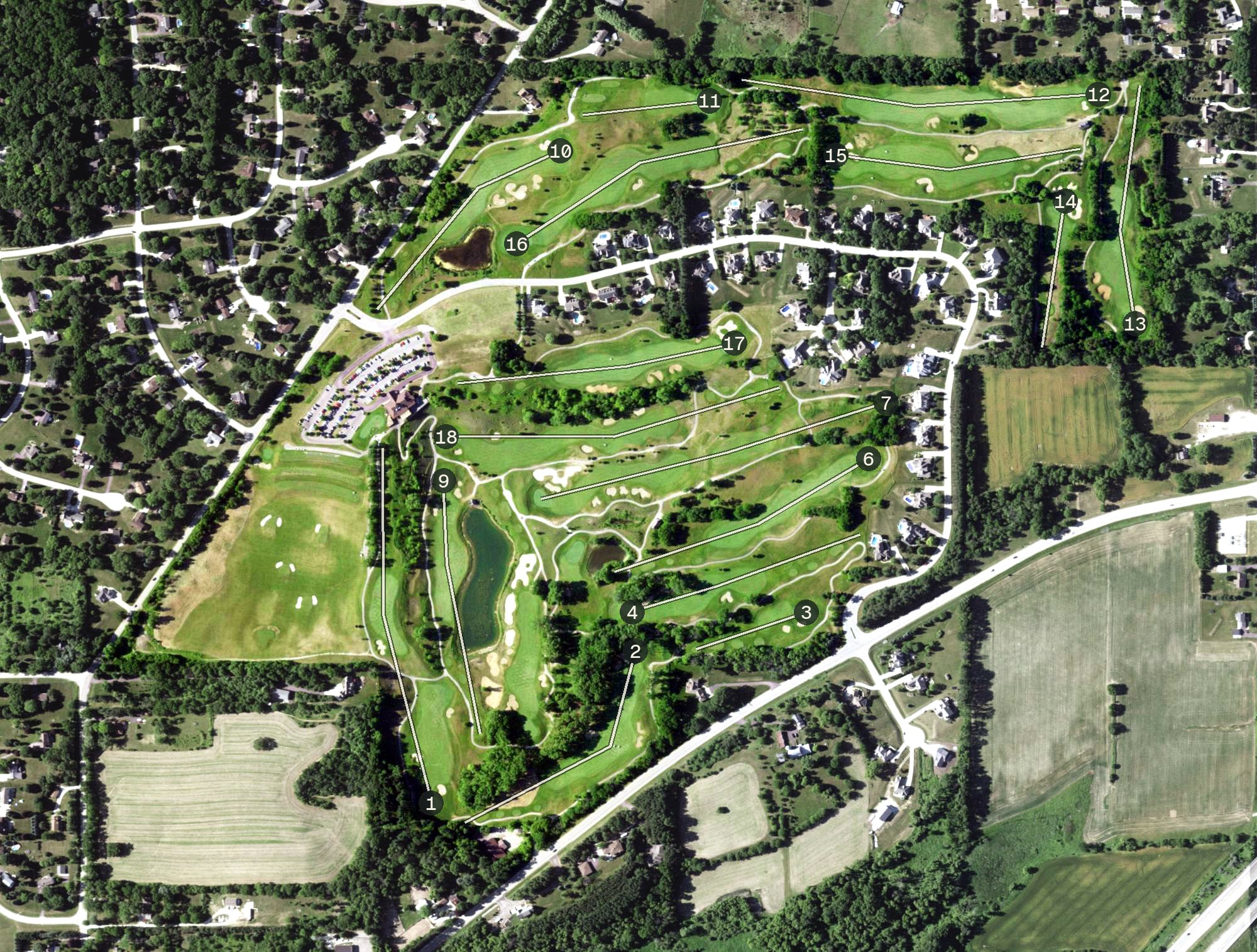 Aerial view of Morningstar Golf's Club, WI