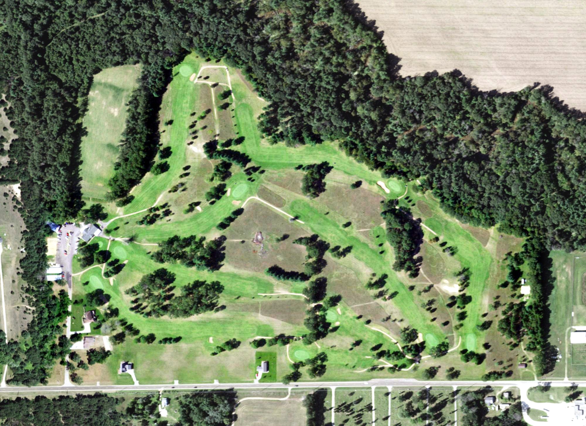 Aerial view of Mound View Golf Course, WI