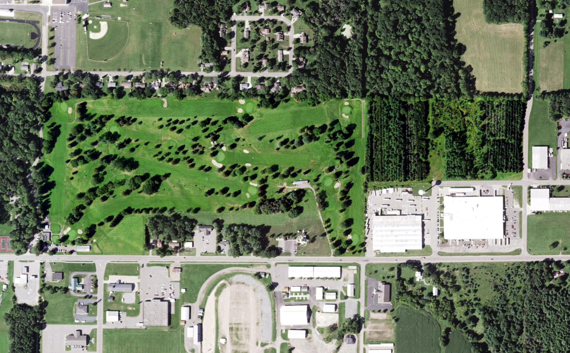 Aerial view of Neillsville Country Club, WI