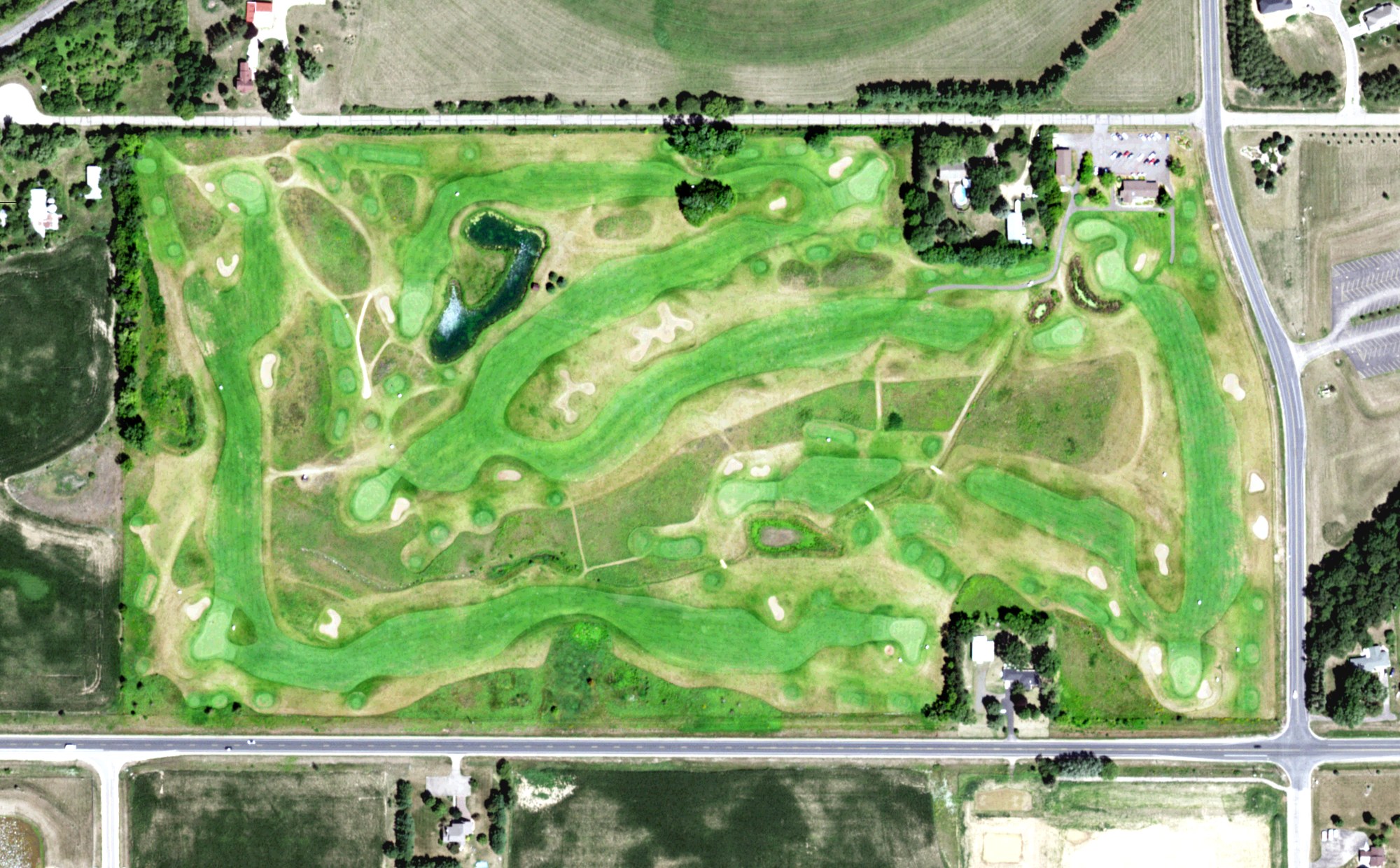 Aerial view of New Richmond Links Course, WI