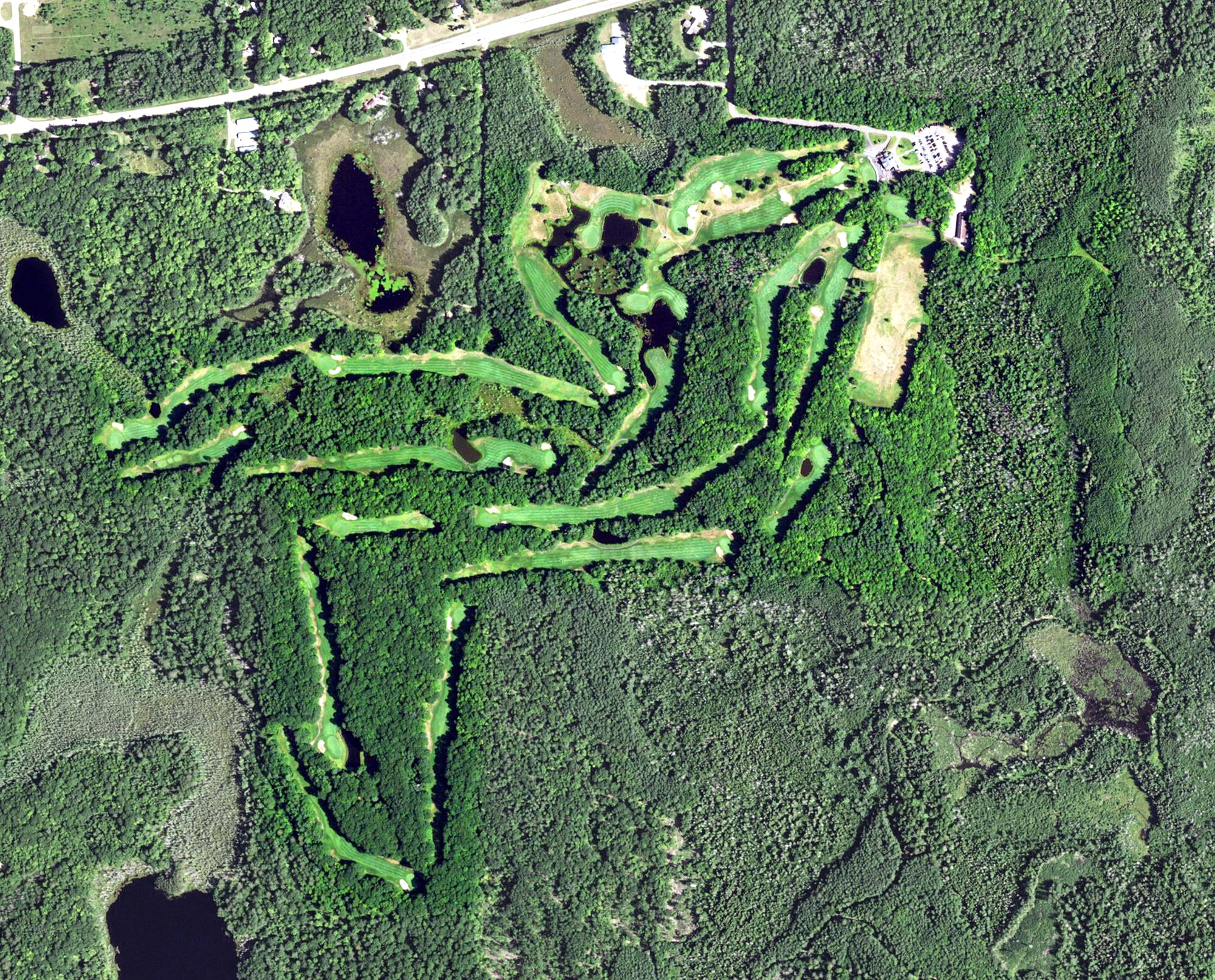 Aerial view of Northwood Golf Club, WI