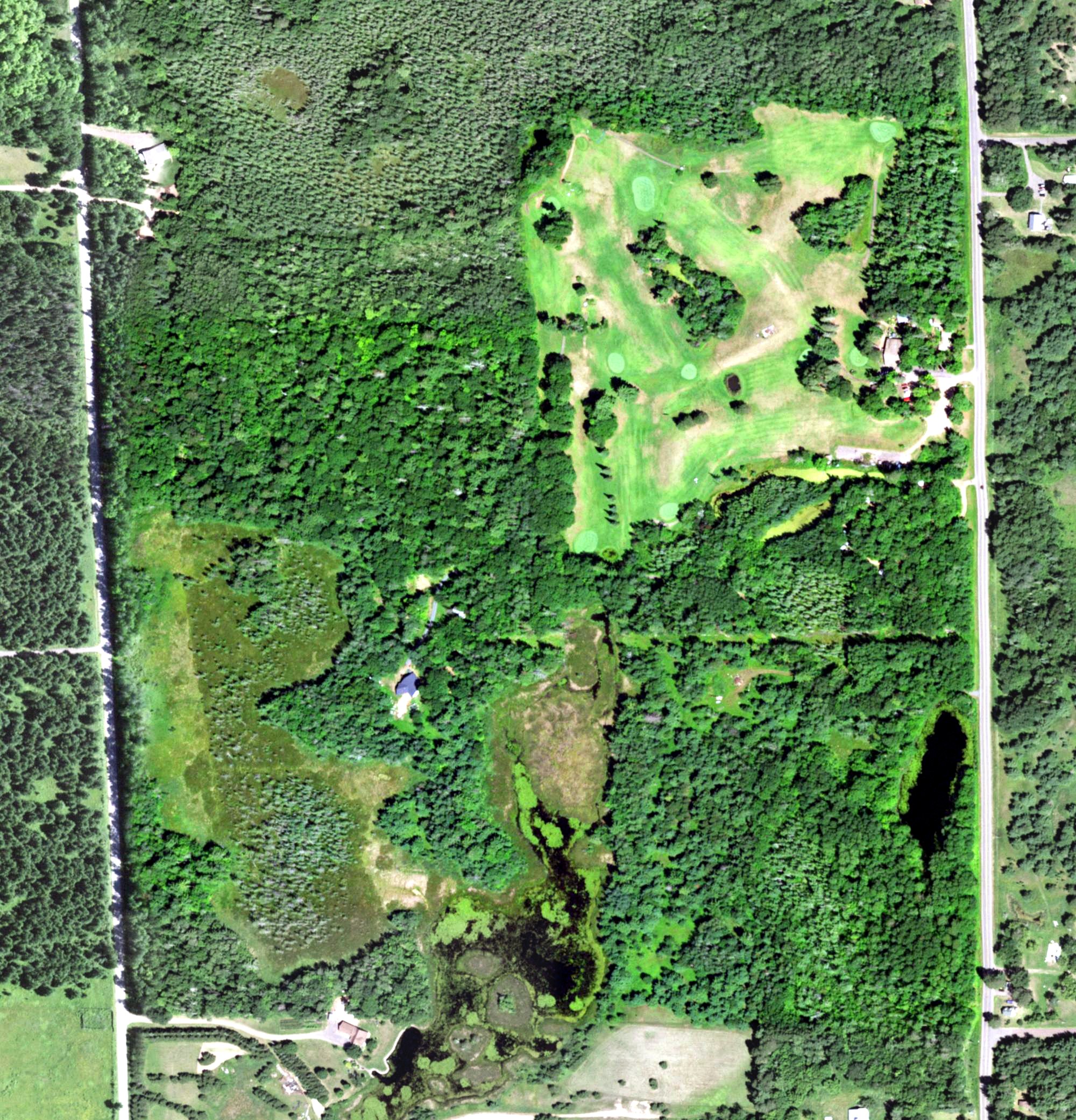 Aerial view of Norwood Acres, WI