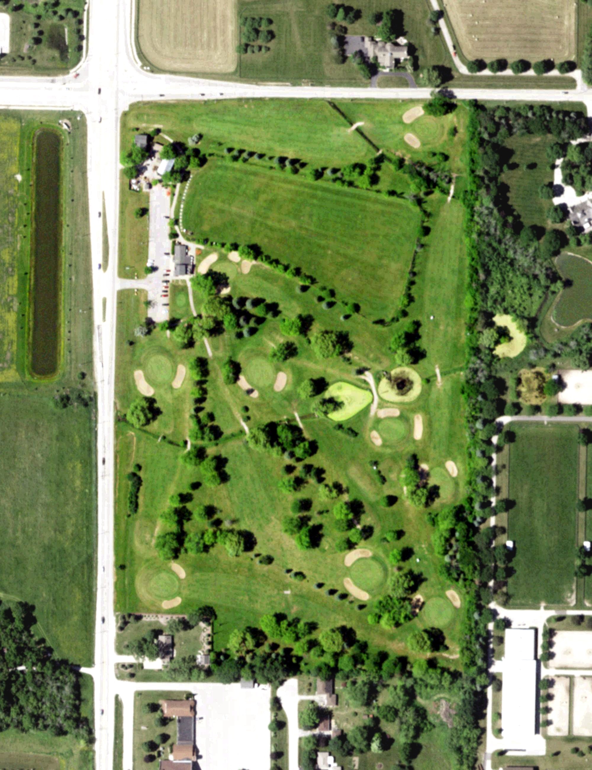 Aerial view of Oak Hills Golf Course, WI