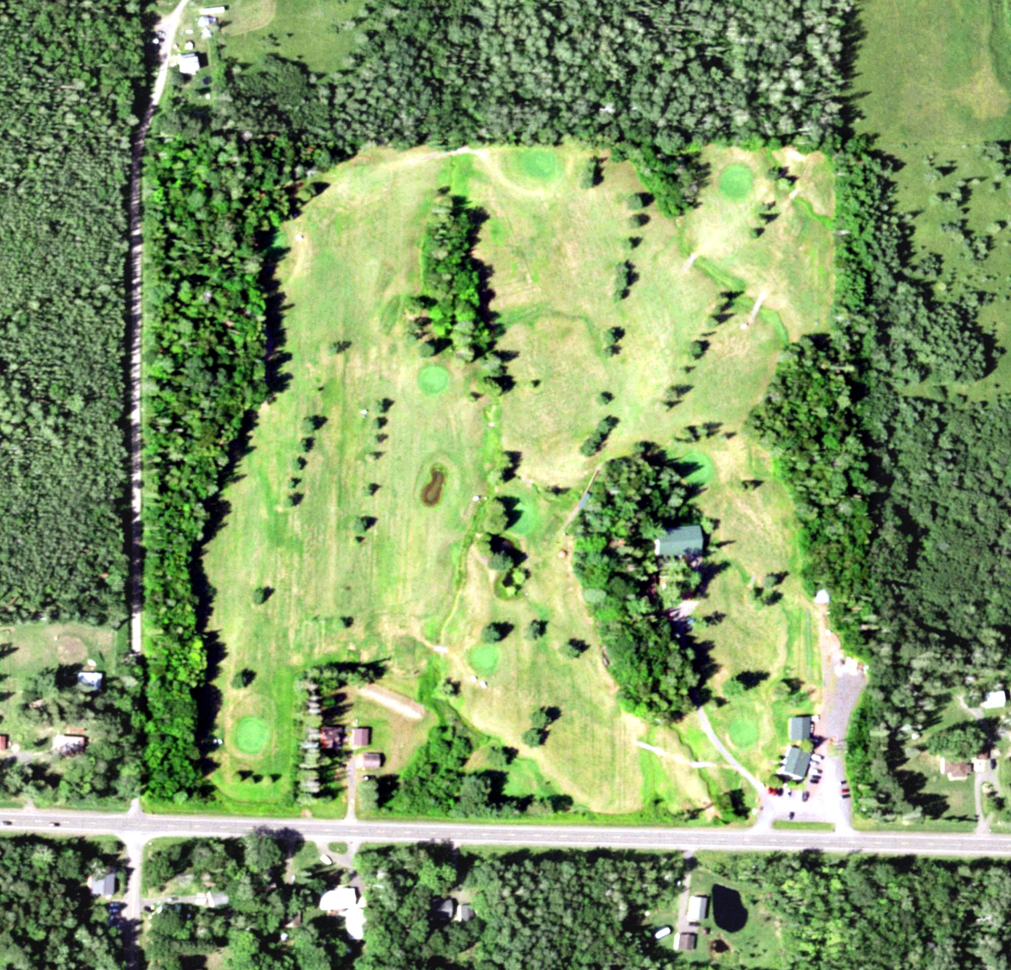 Aerial view of Pattison Park Golf course, WI