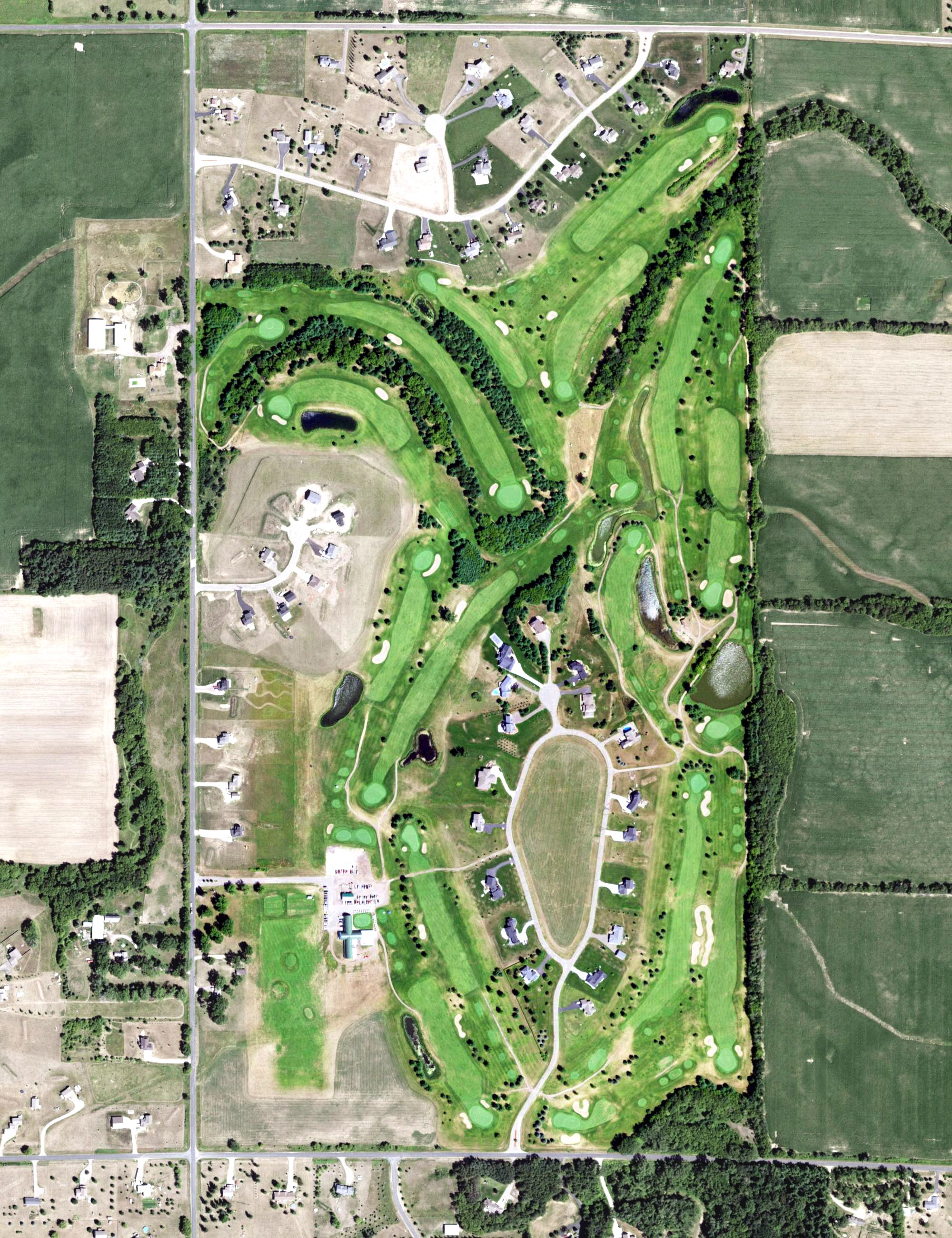 Aerial view of Pheasand Hills Golf Course, WI