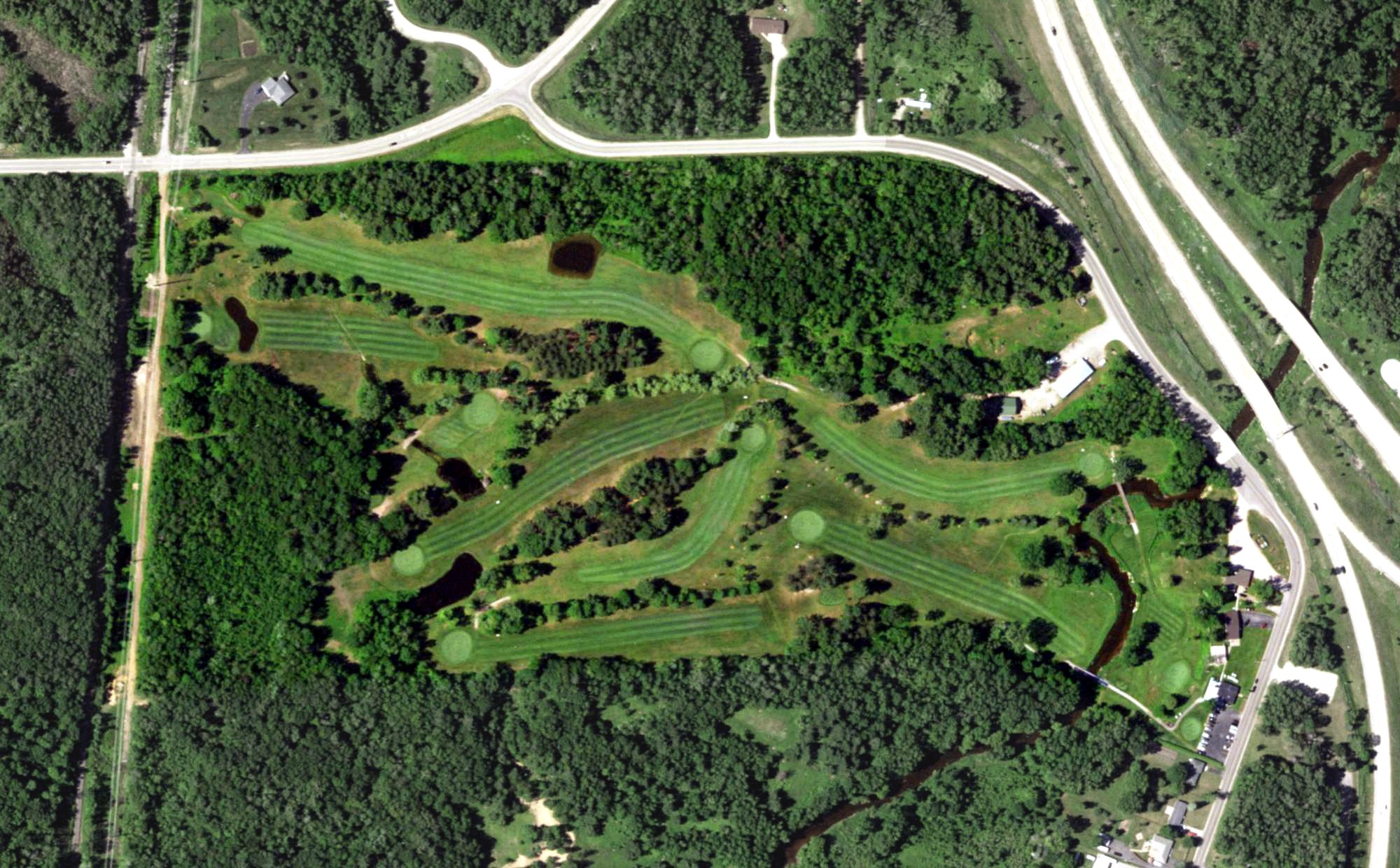 Aerial view of Pine Acres Golf Course, WI
