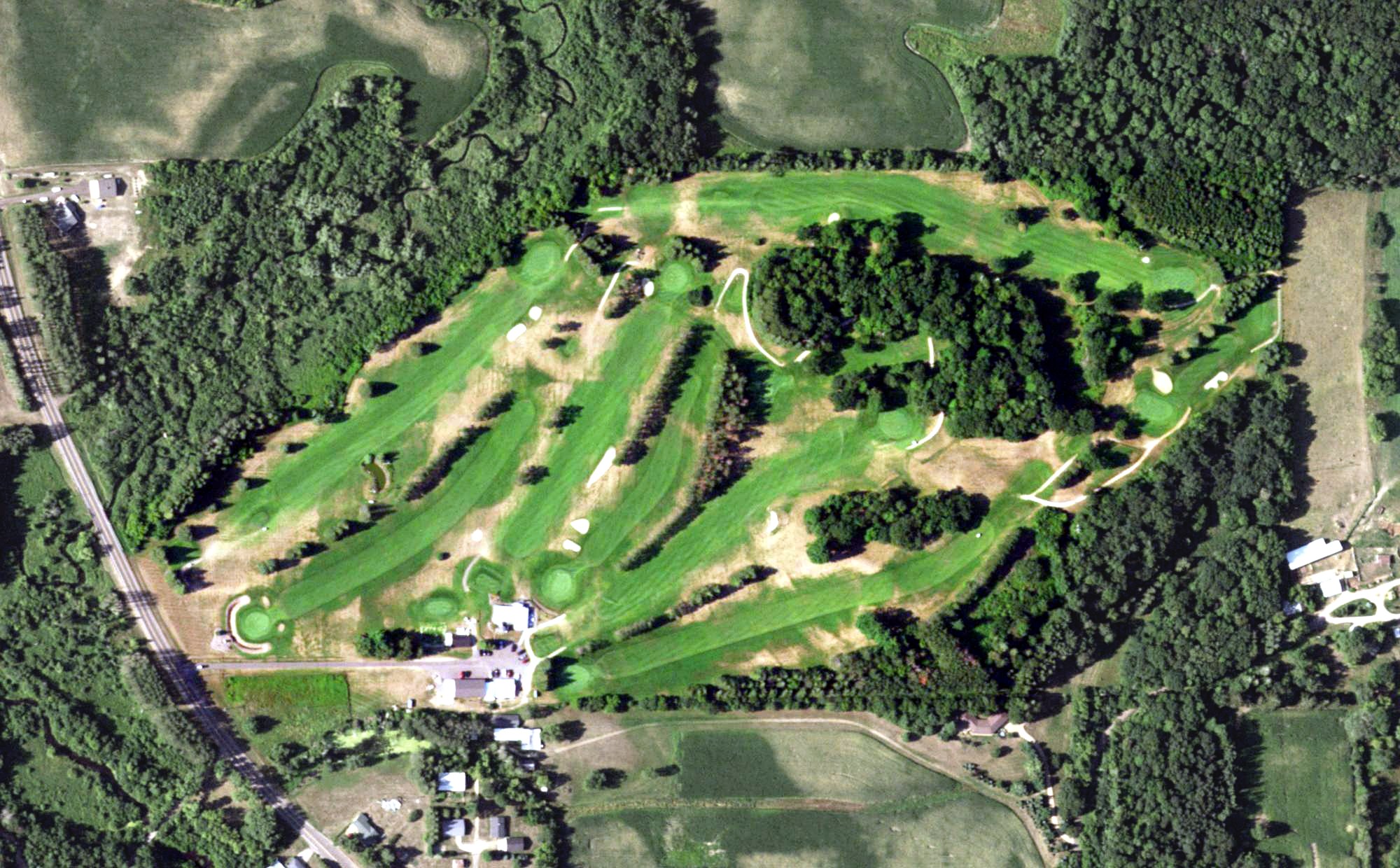 Aerial view of Pine Crest Golf Course, WI