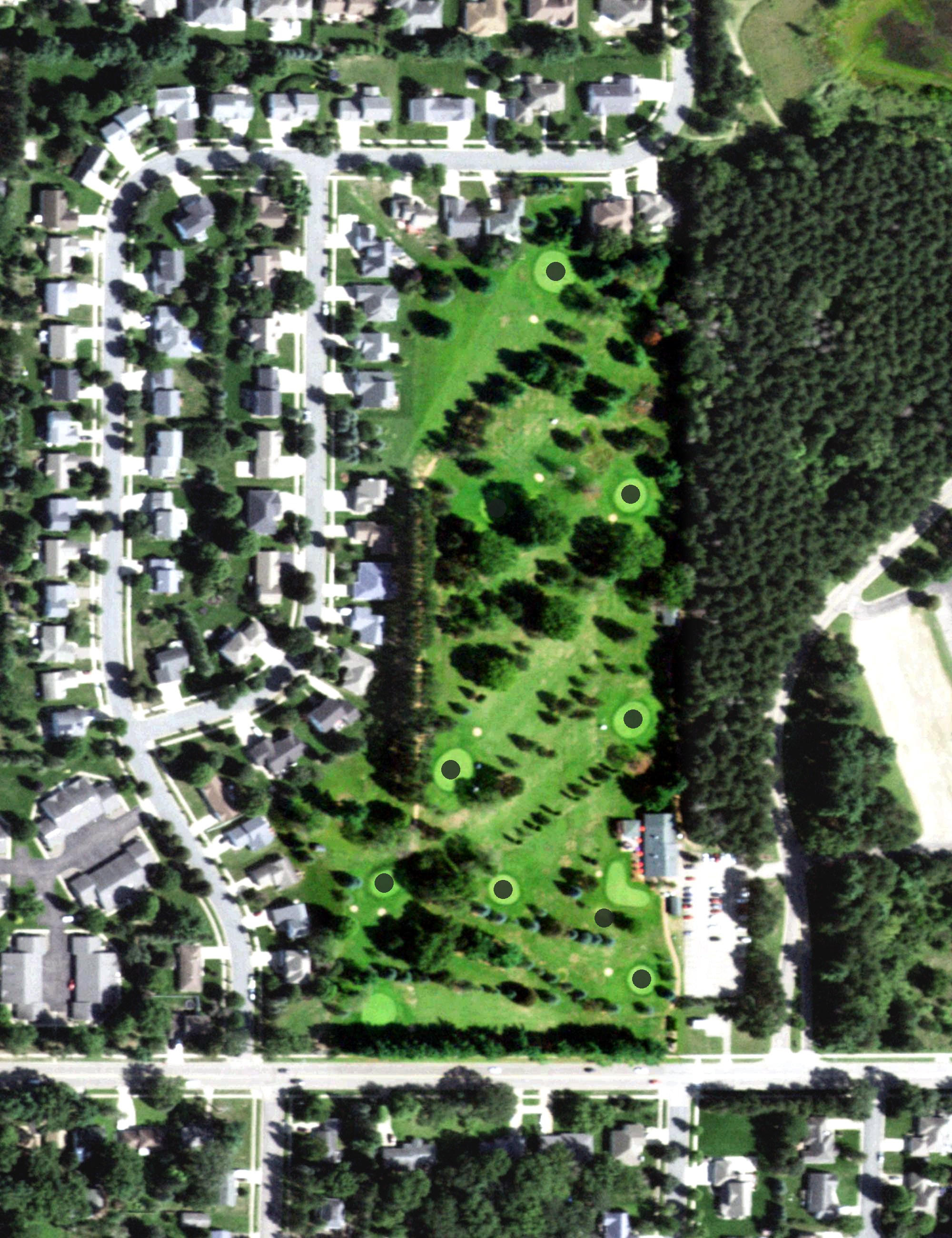 Aerial view of Pine Meadow Golf Club, WI