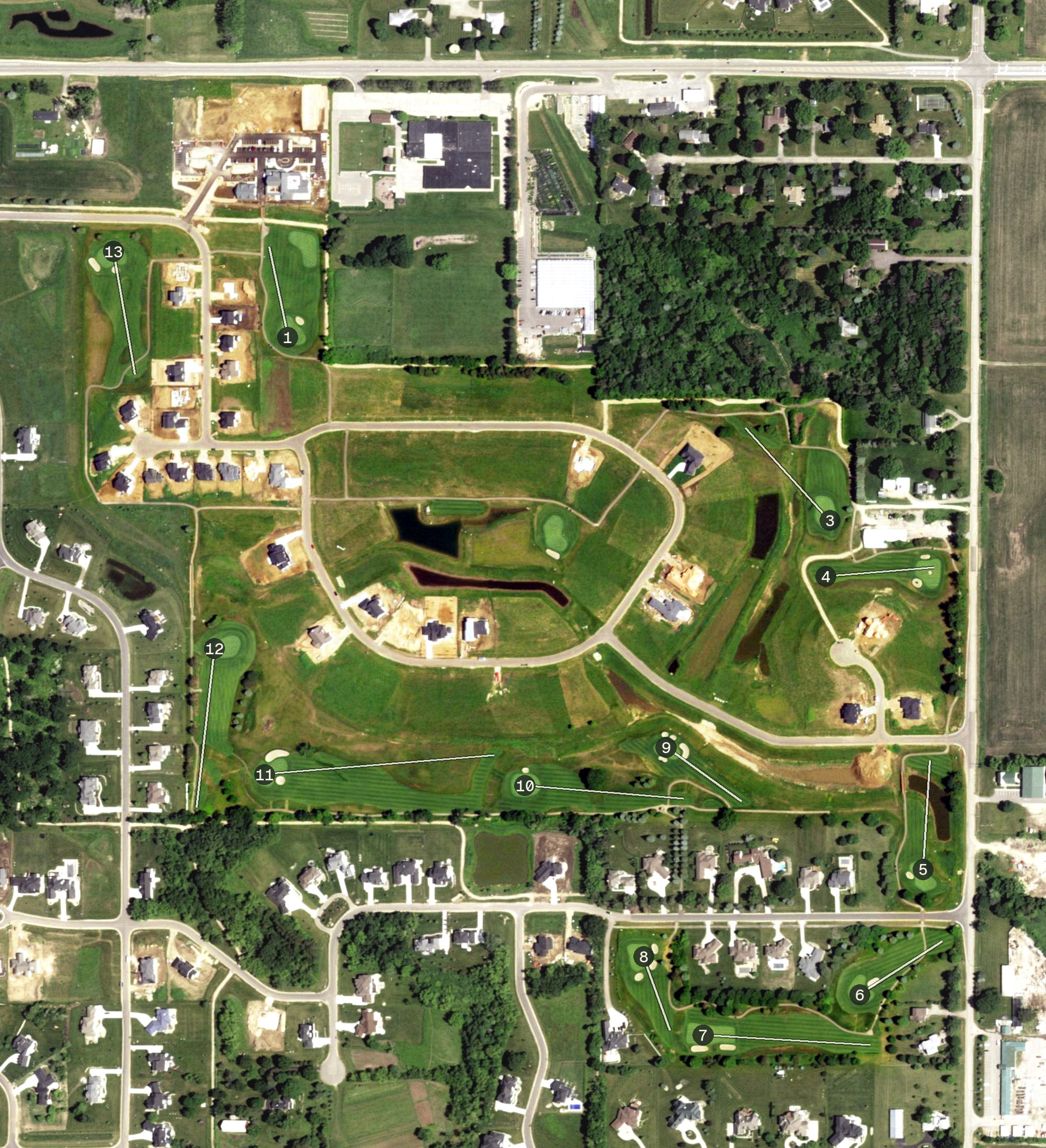 Aerial view of Pioneer Pointe, WI