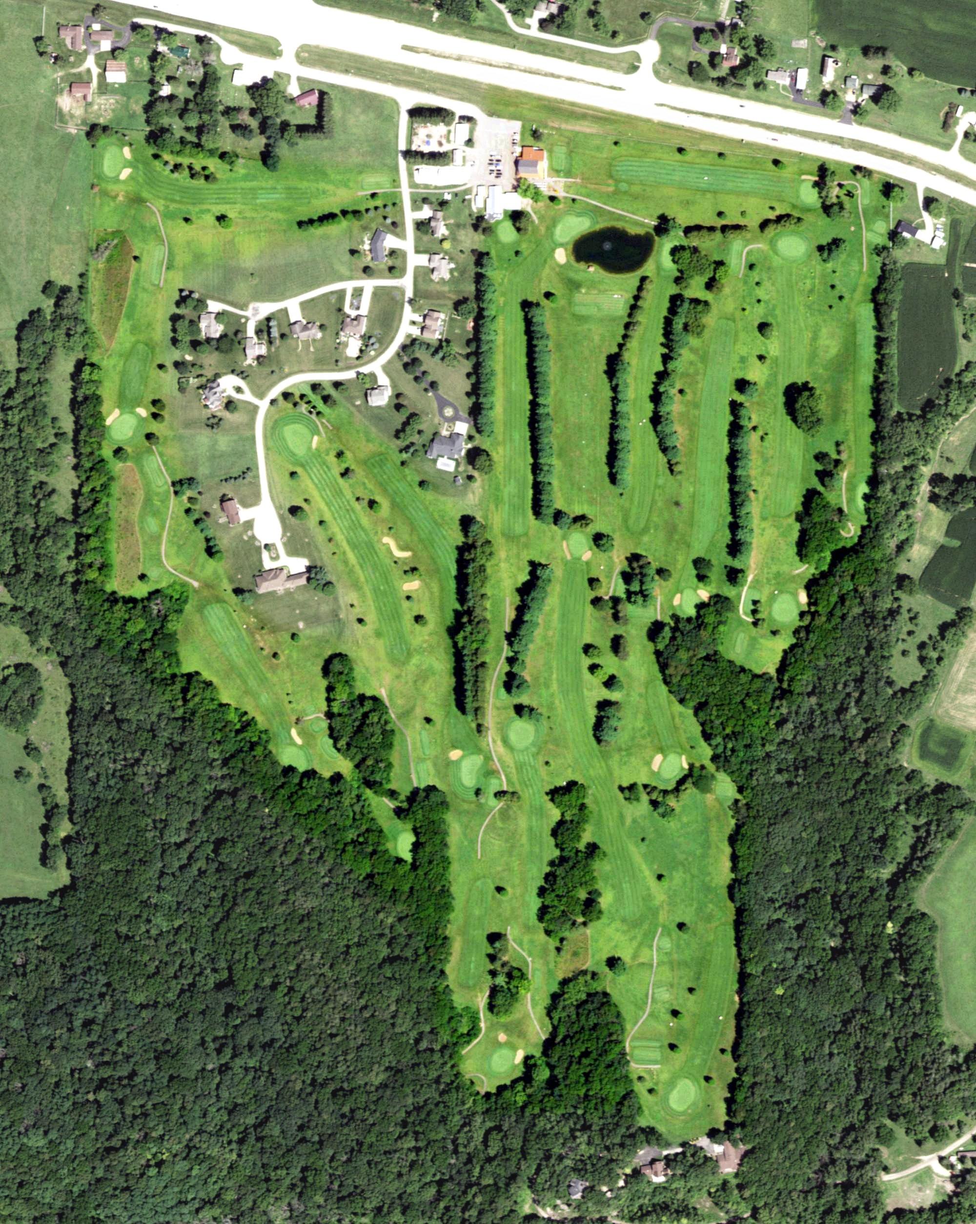 Aerial view of Prairie du Chien Country Club, WI