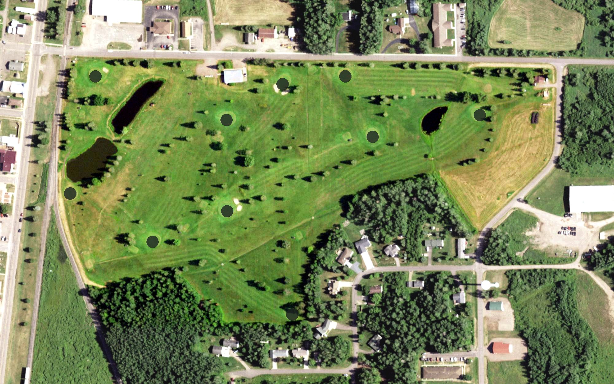 Aerial view of Prentice Pines Golf Course, WI