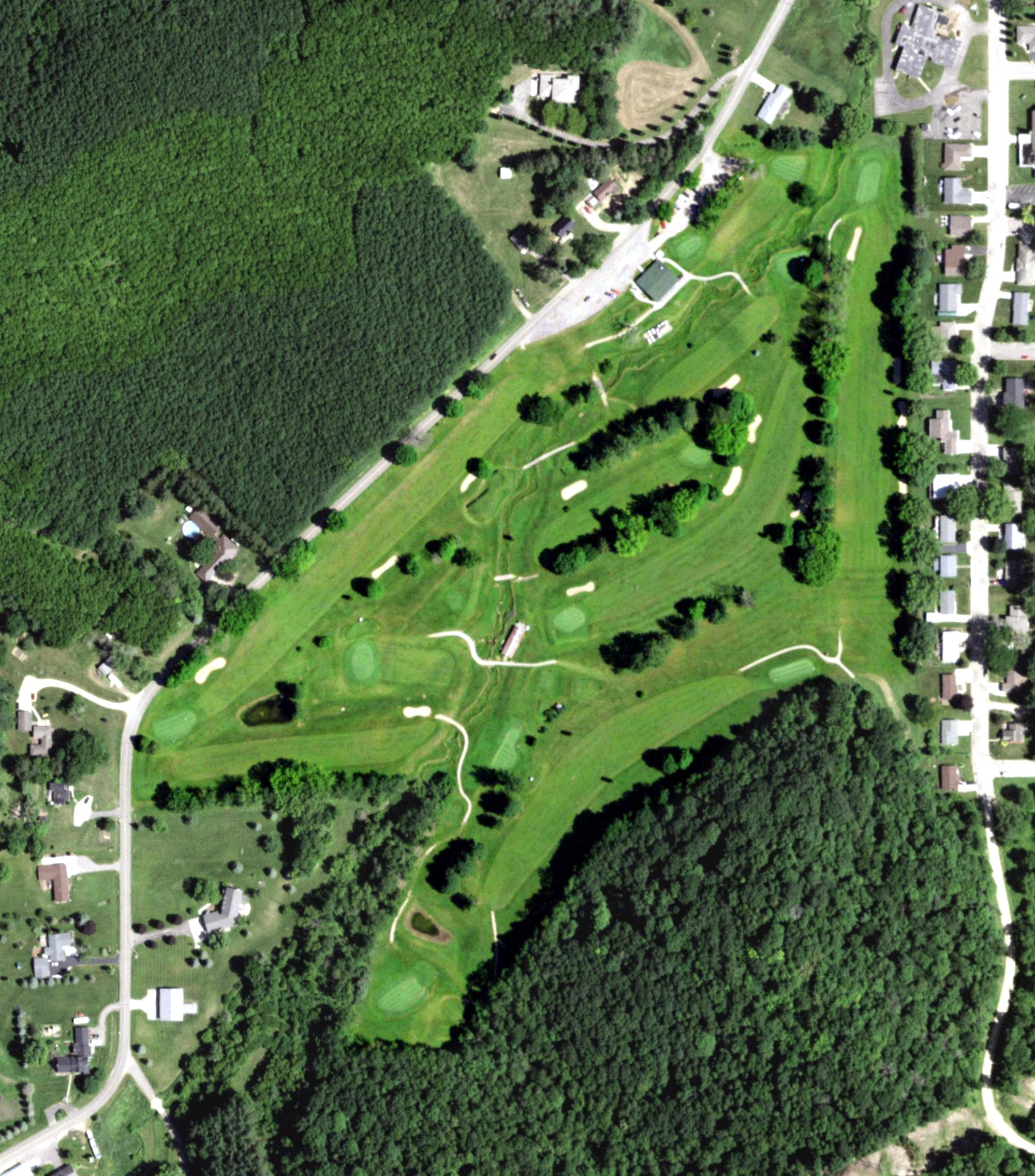 Aerial view of Quail Run Golf Course, WI