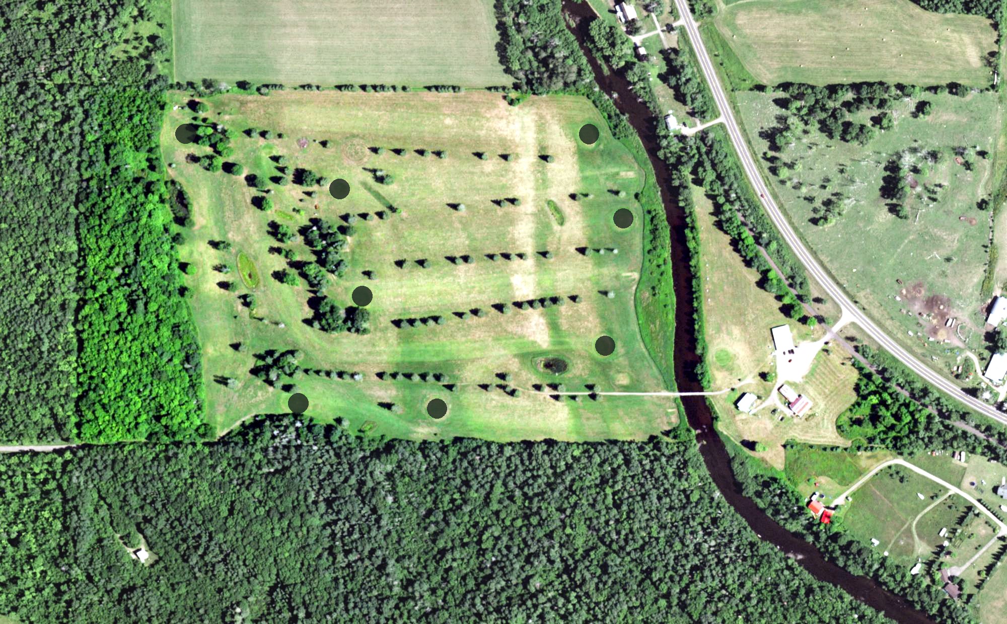 Aerial view of Riverside Golf & Recreation, WI