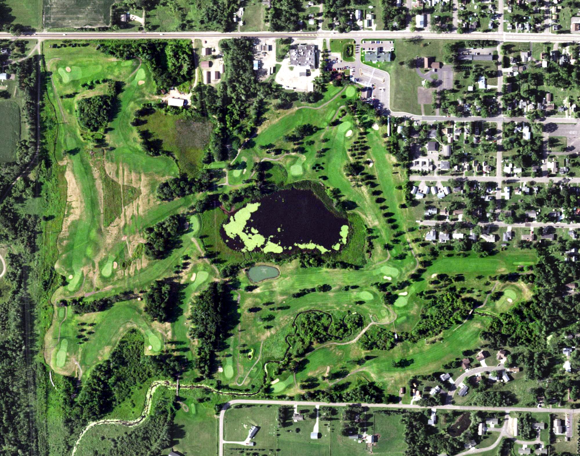 Aerial view of Rolling Oaks Golf Course, WI