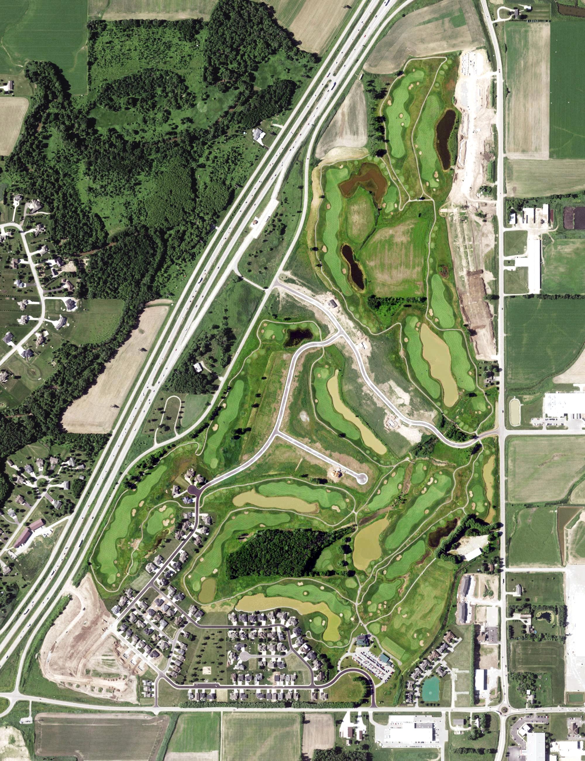 Aerial view of Royal Saint Patrick's Golf Links, WI