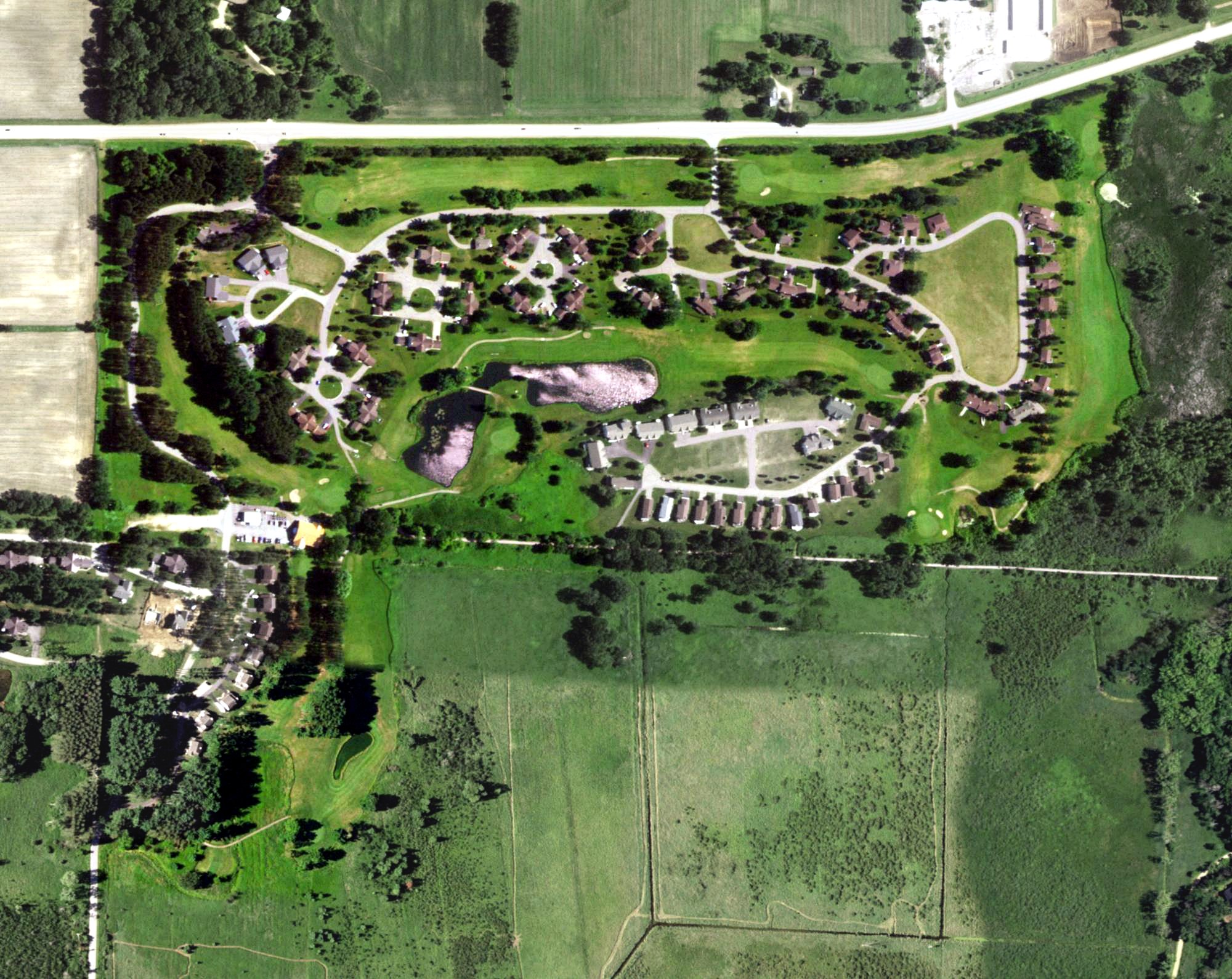 Aerial view of Saddle Ridge, WI