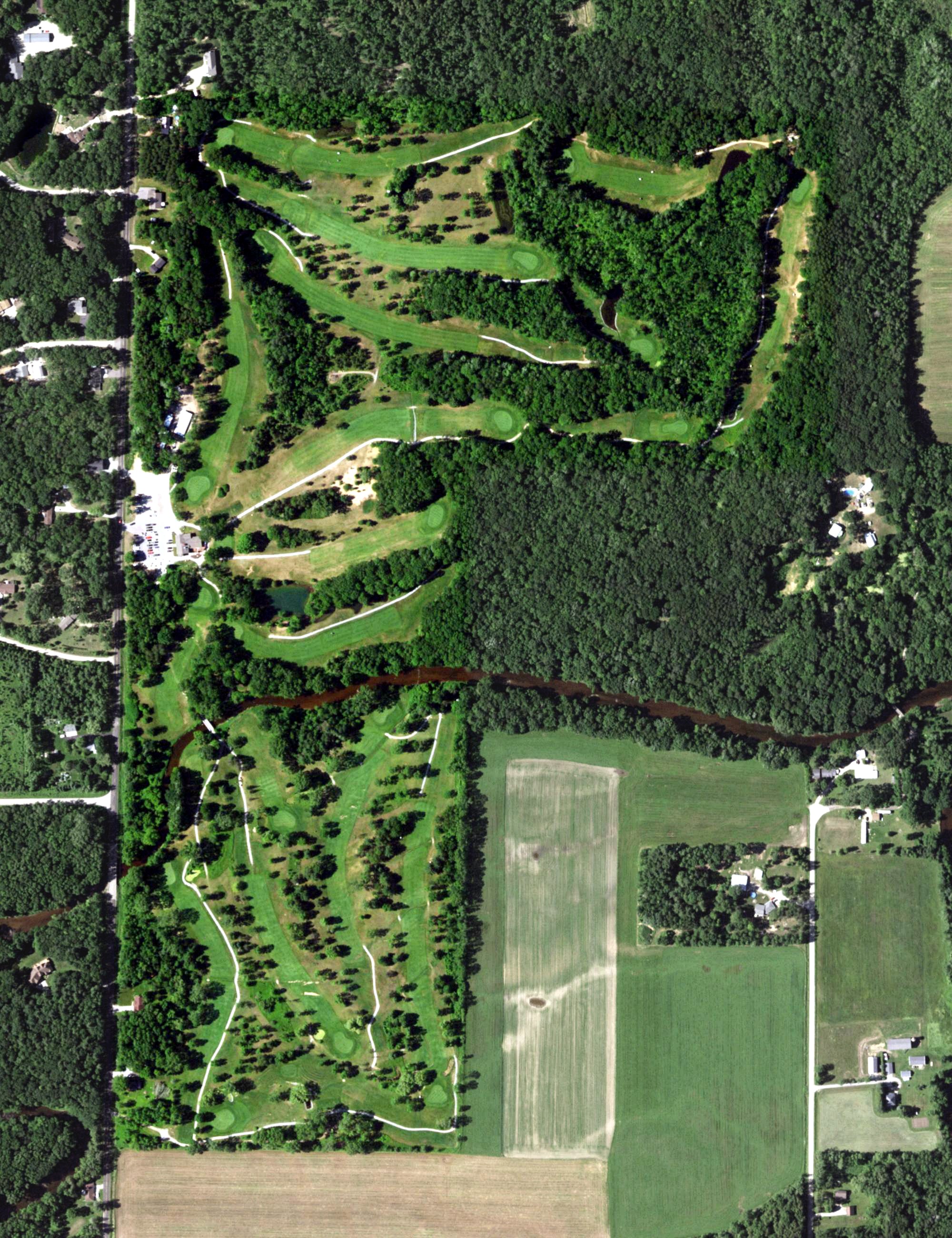 Aerial view of Sandalwood Country Club, WI