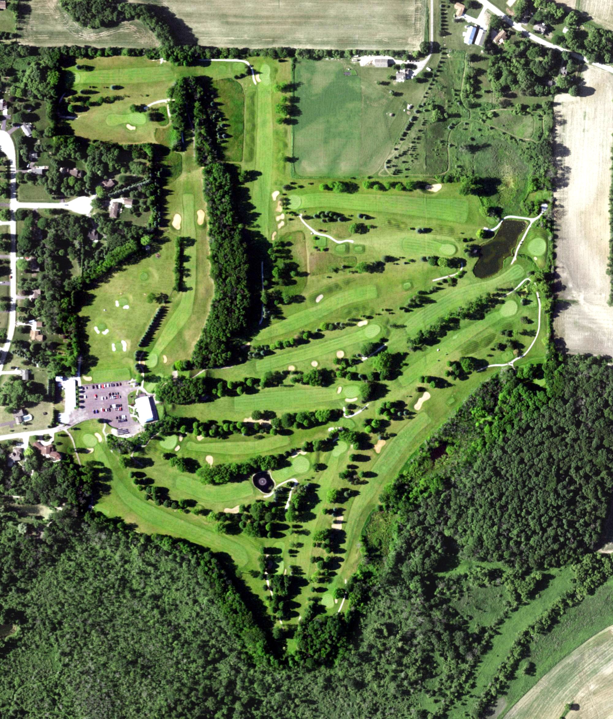 Aerial view of Scenic View Country Club, WI