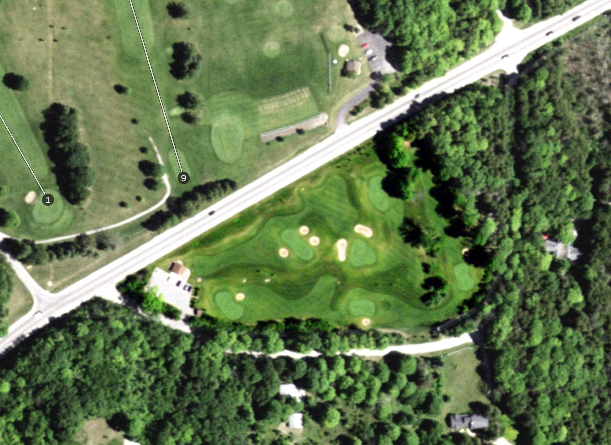 Aerial view of Short Course, WI