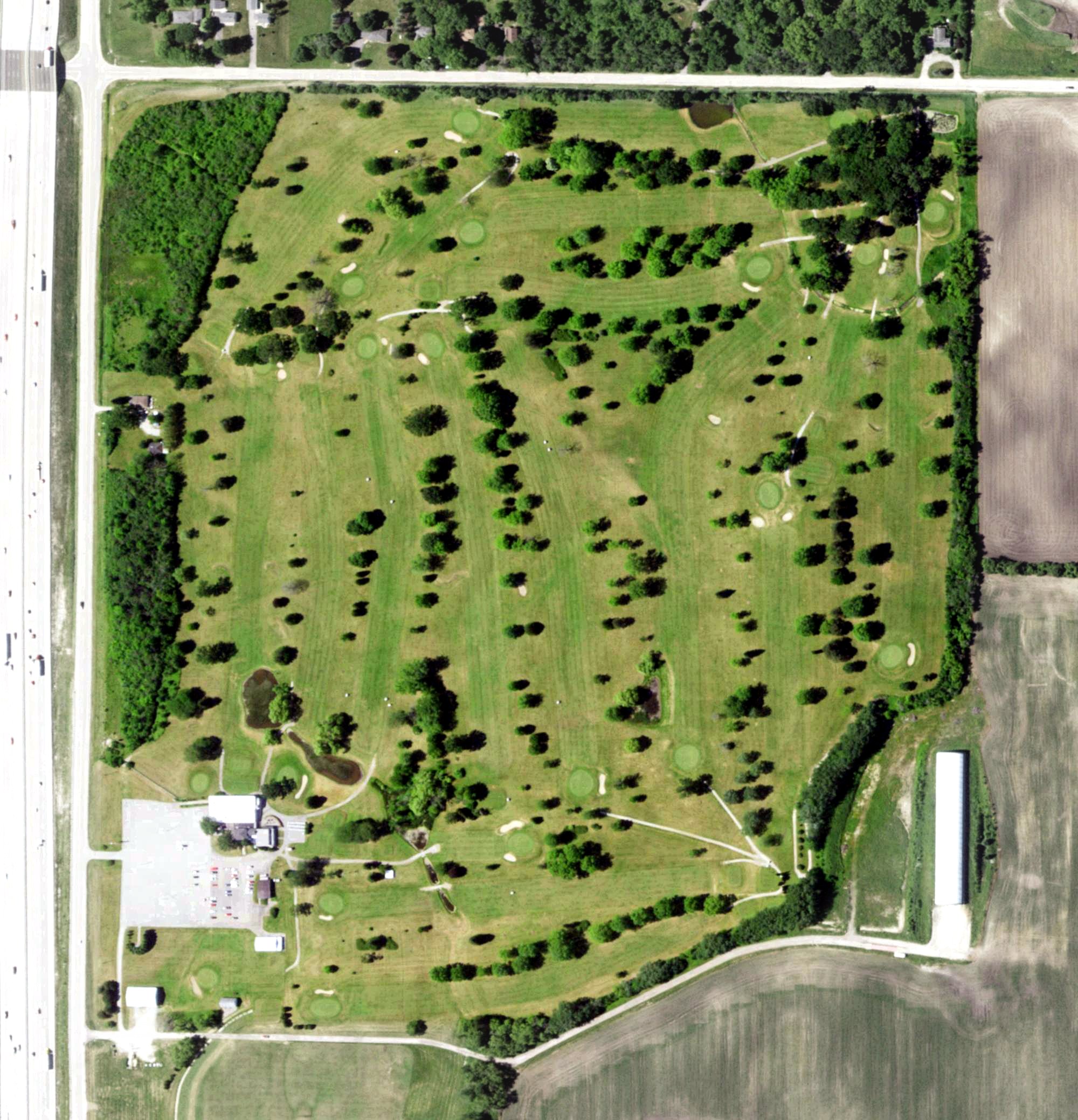 Aerial view of South Hills Country Club, WI