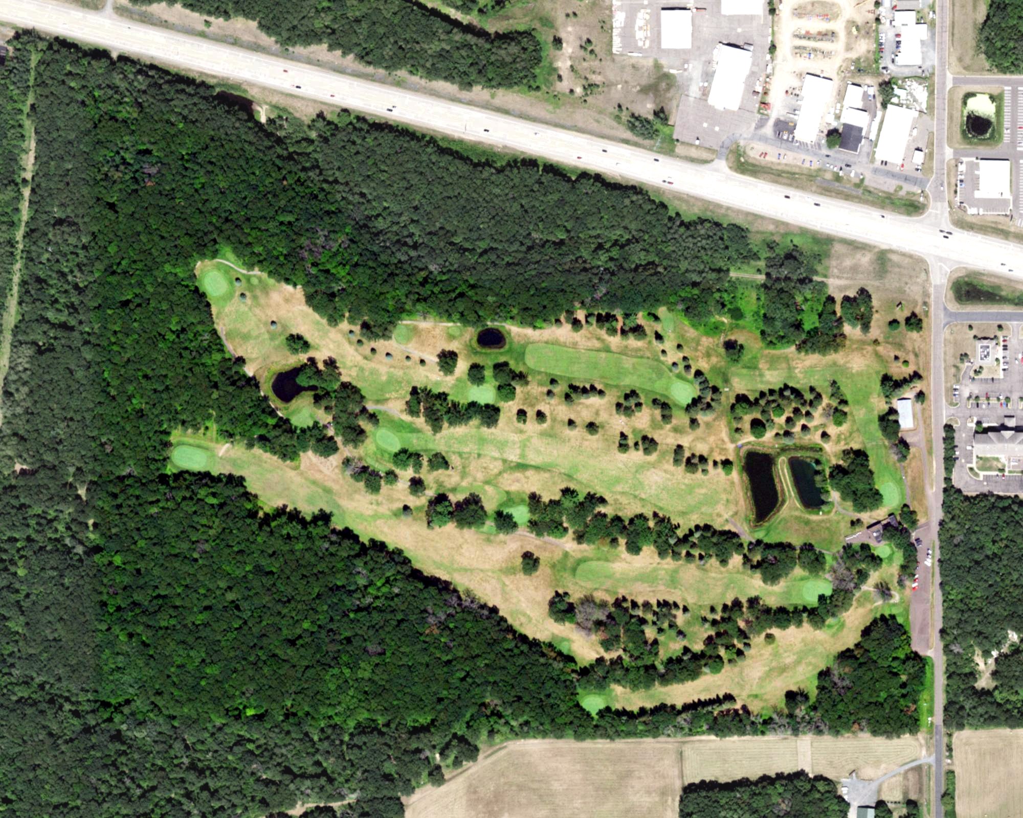 Aerial view of St. Croix Valley Golf Course, WI