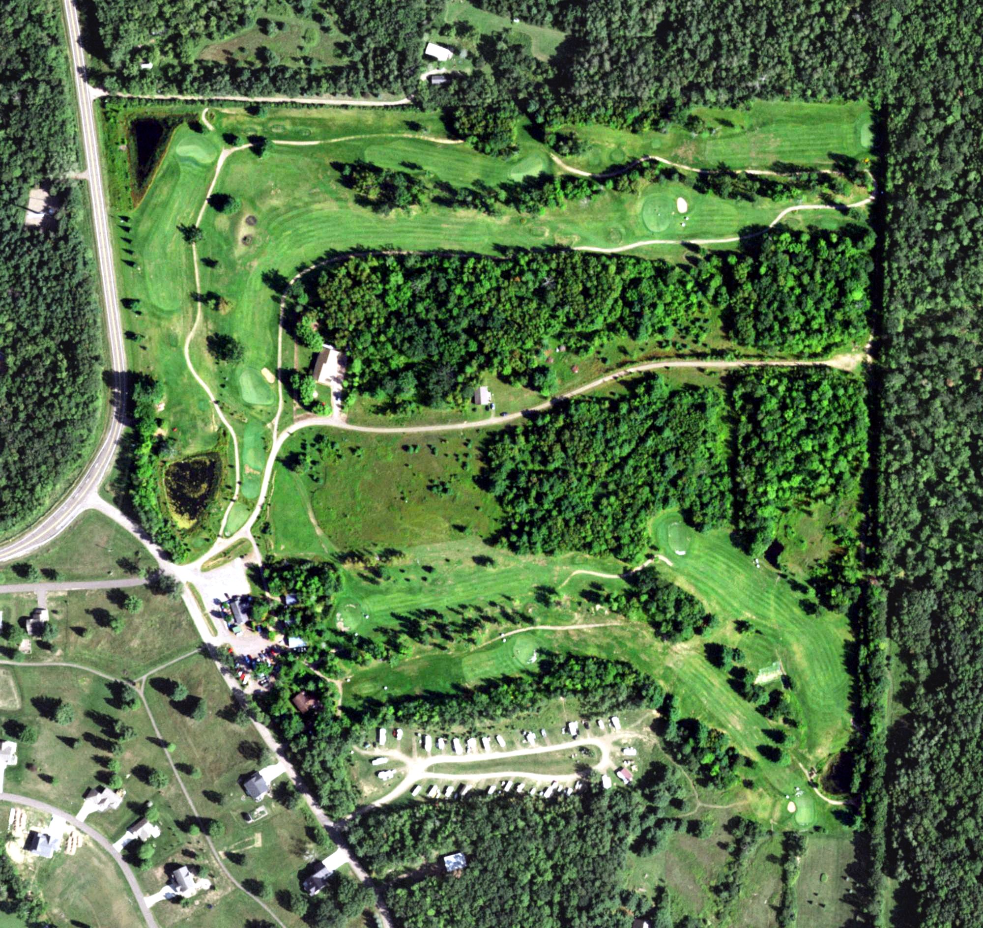 Aerial view of Sunset View Golf Course, WI