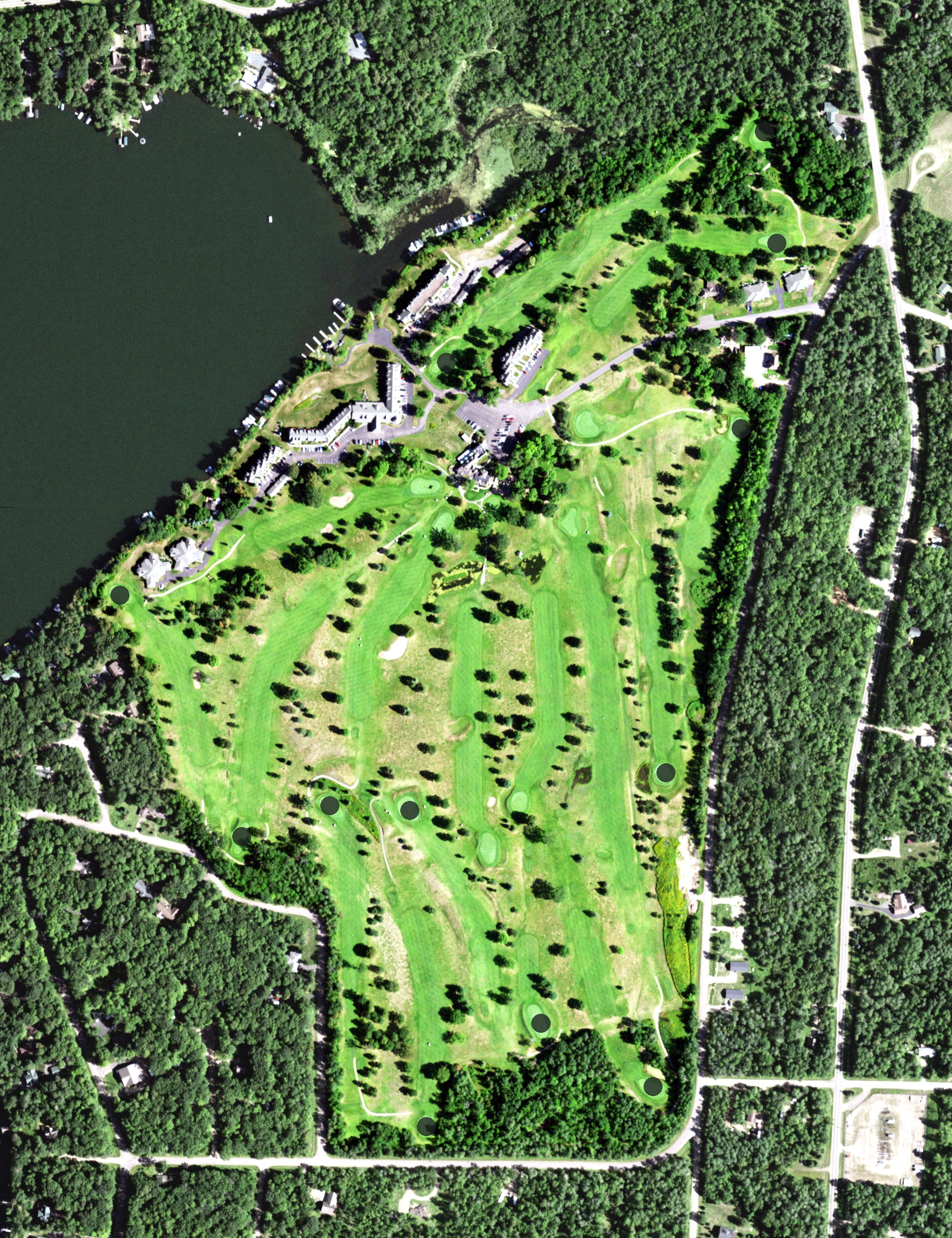 Aerial view of Tagalong Golf & Resort, WI
