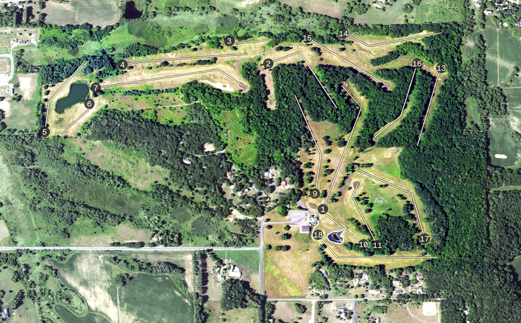 Aerial view of Tanglewood Greens, WI
