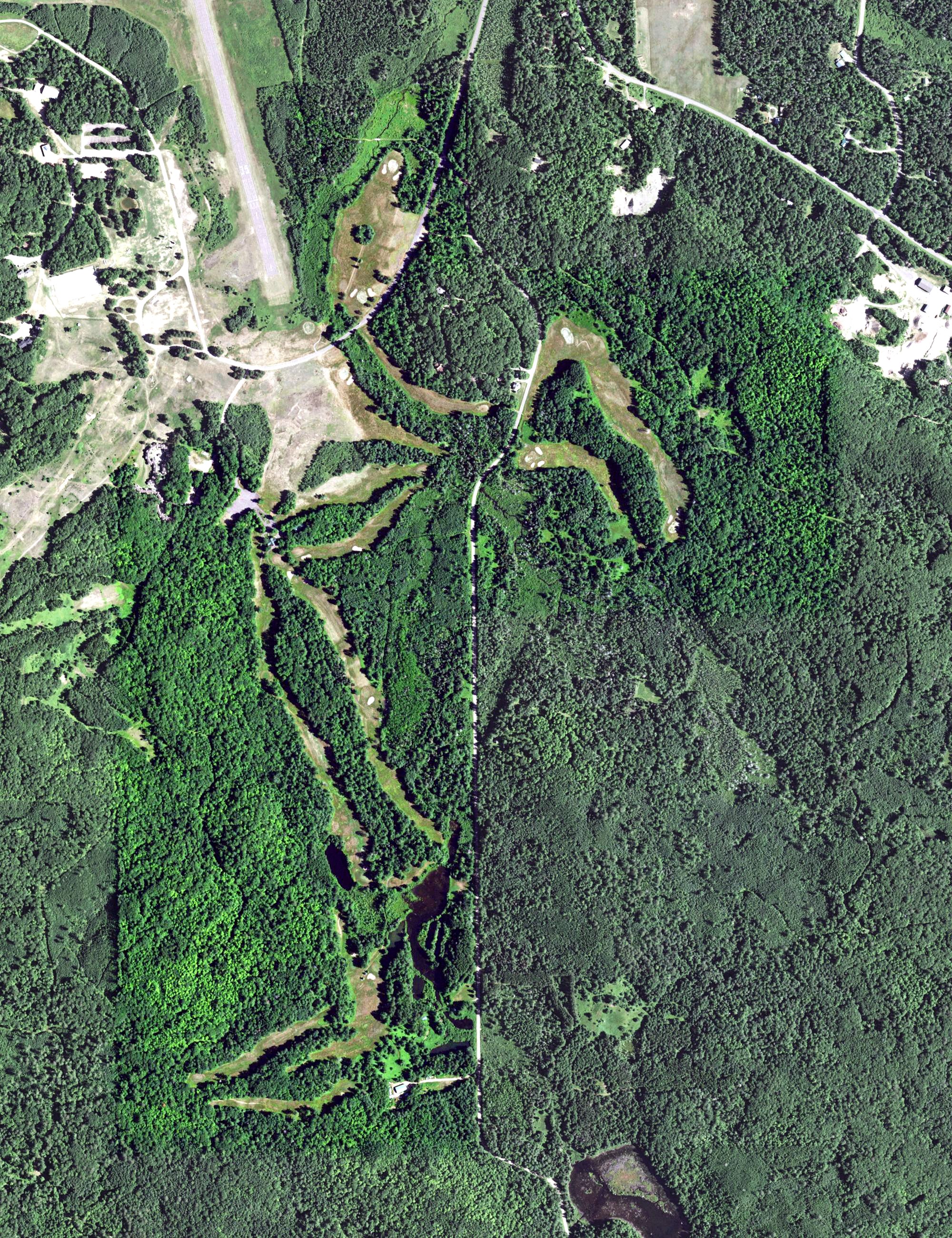 Aerial view of Telemark Golf Course, WI