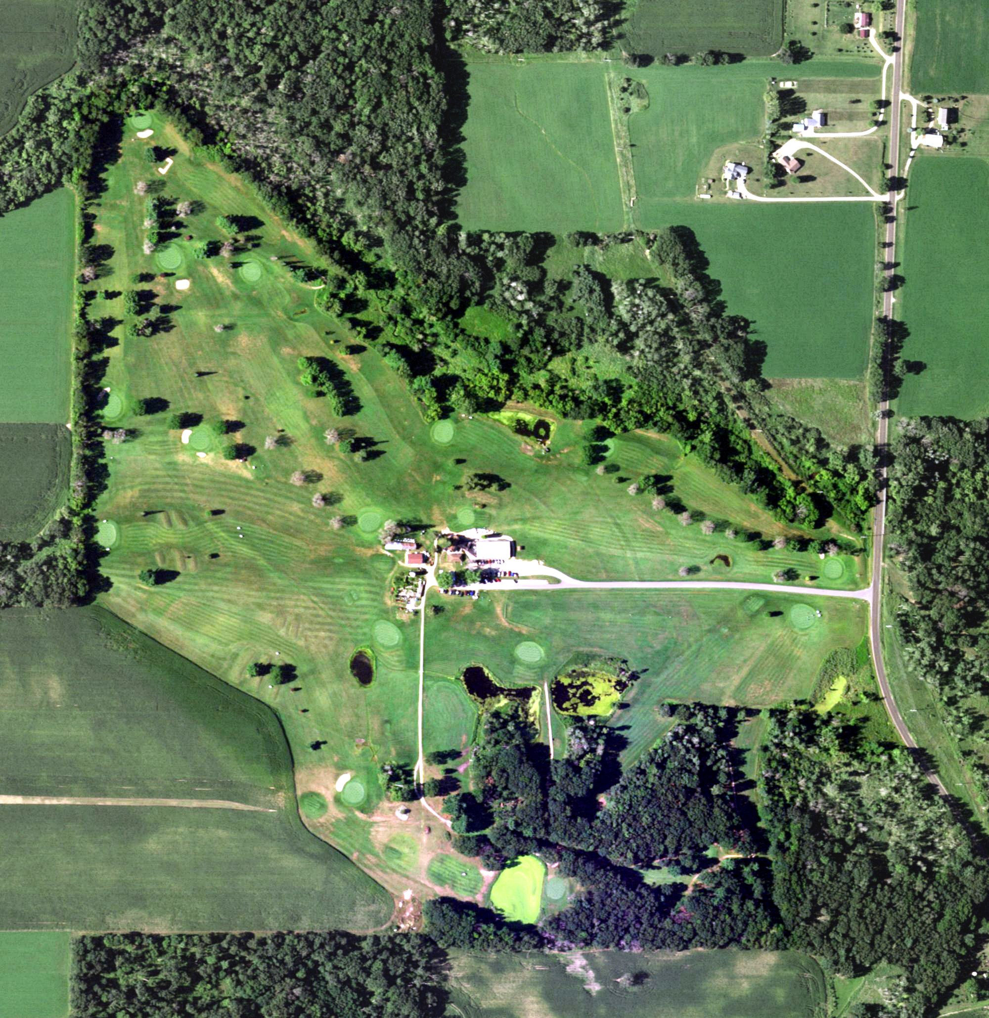 Aerial view of Thal Acres Golf Course, WI