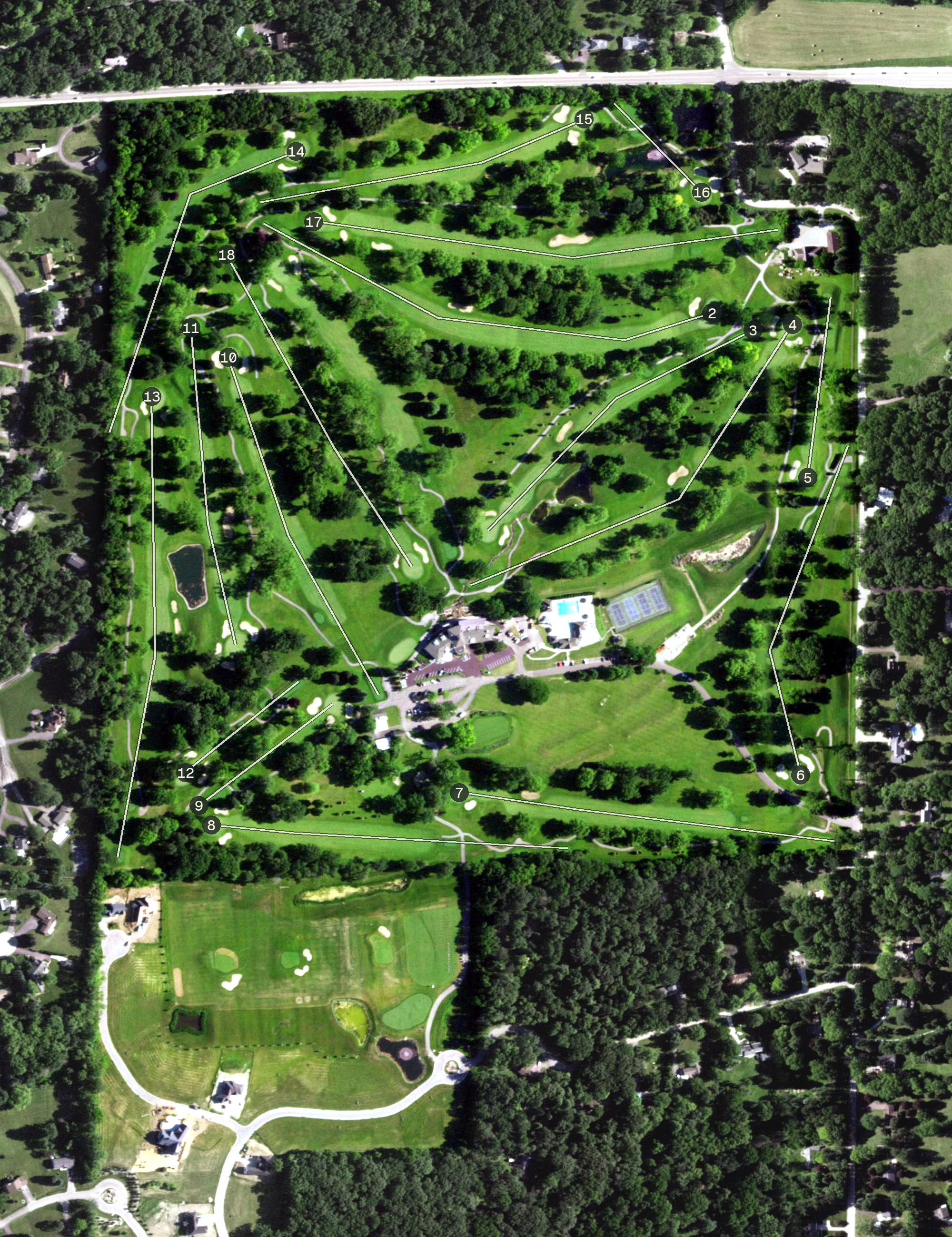 Aerial view of The Legend at Merrill Hills, WI