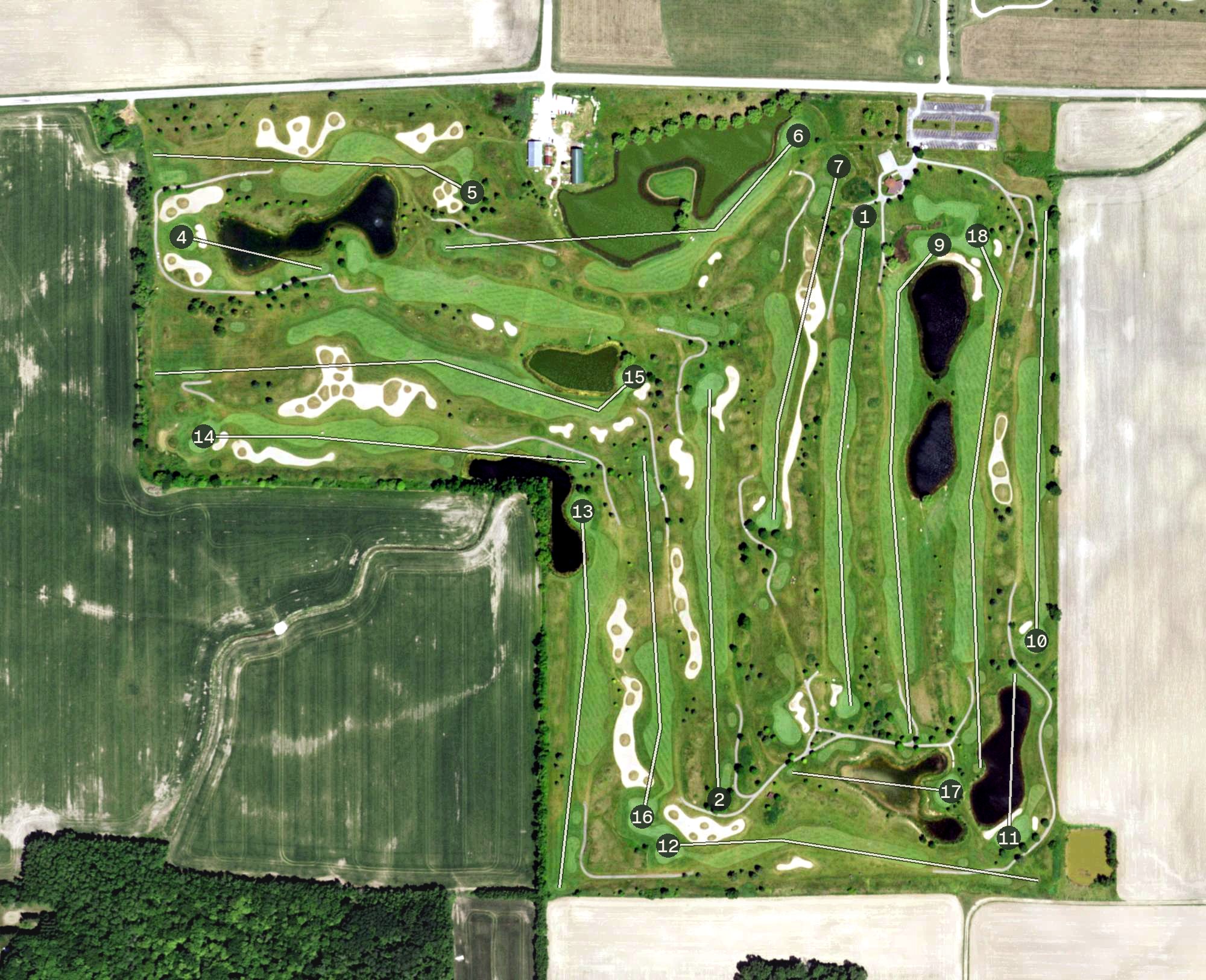Aerial view of The National, WI