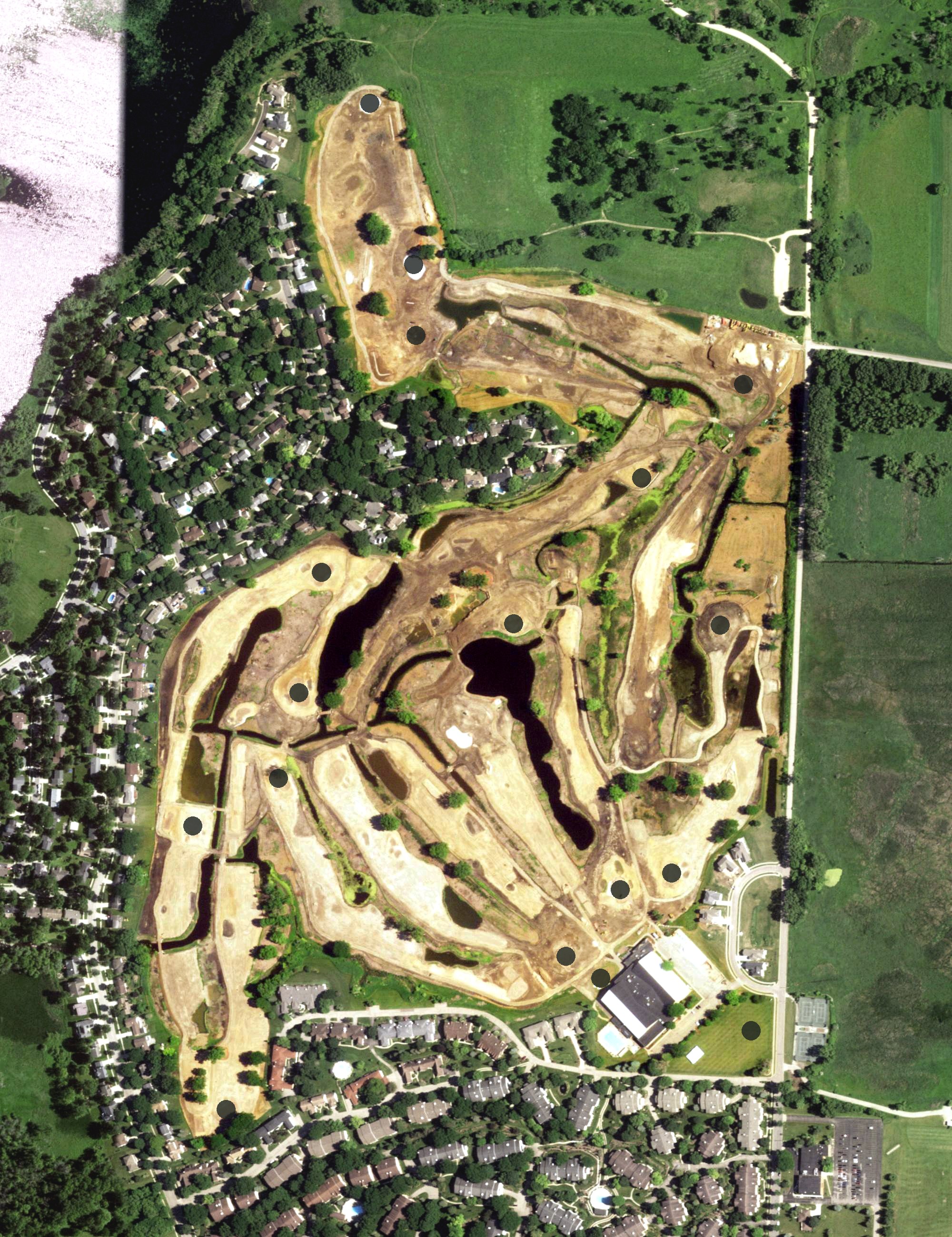 Aerial view of TPC Wisconsin, WI