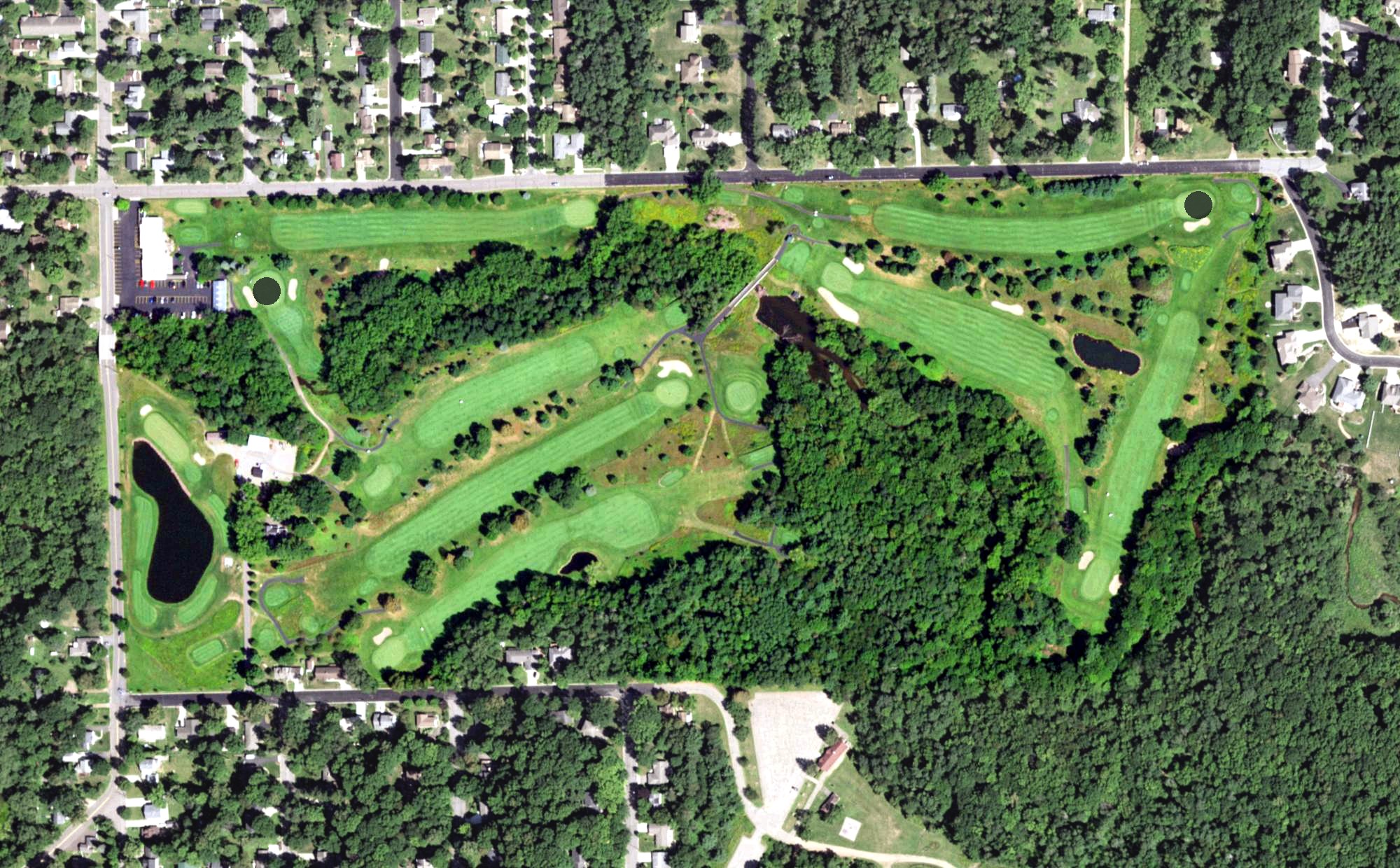 Aerial view of Tribute Golf Course, WI