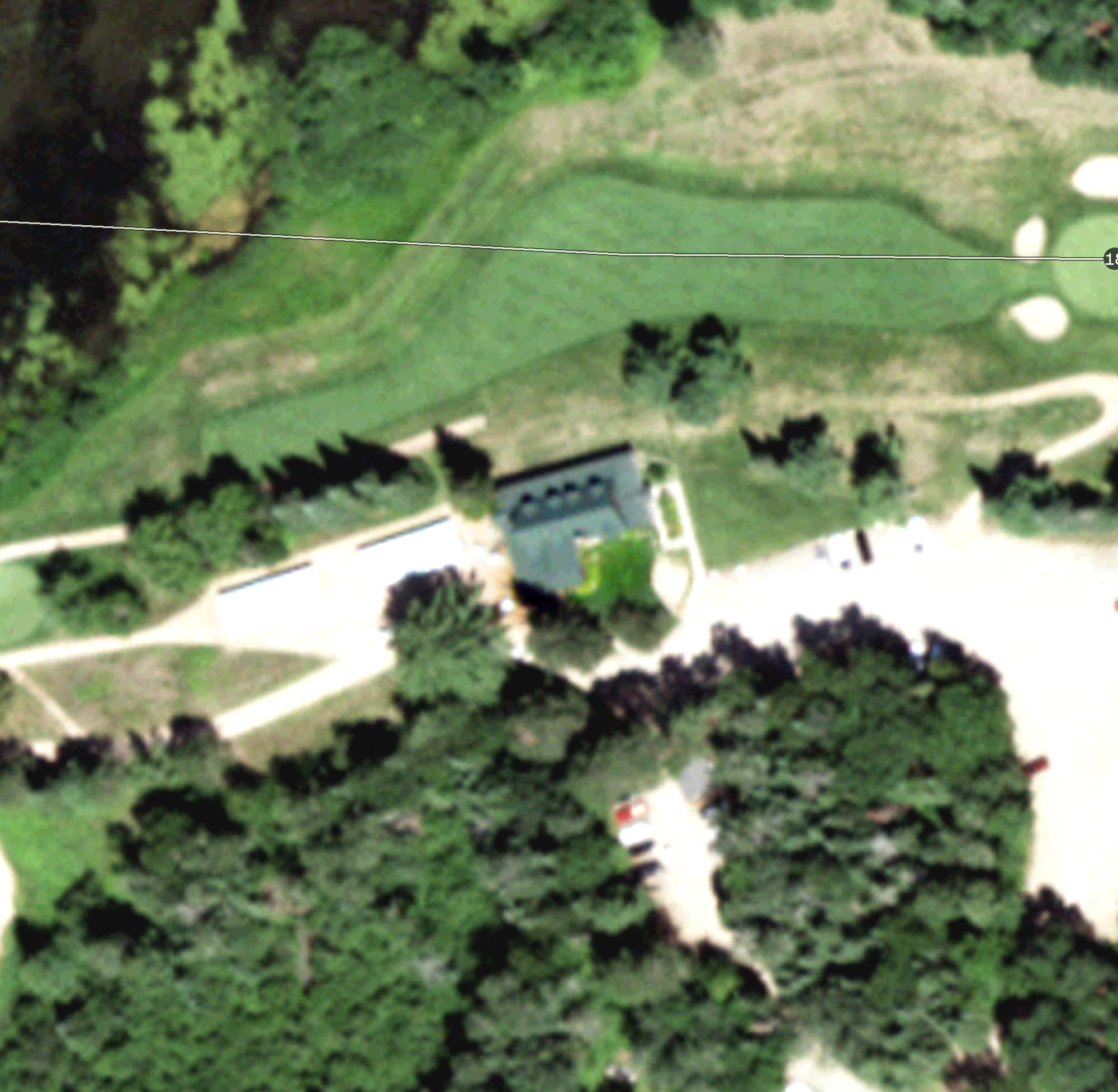 Aerial view of Trout Lake Golf Club, WI