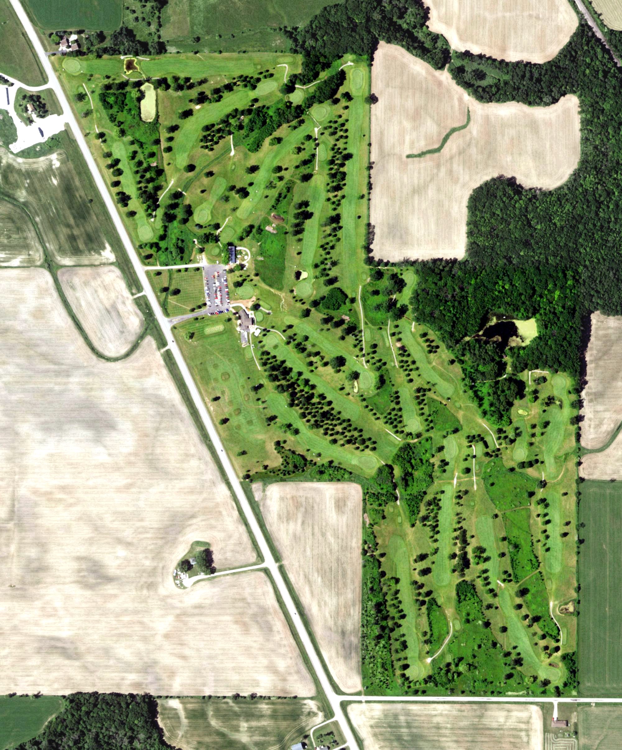 Aerial view of Twin Oaks Country Club, WI