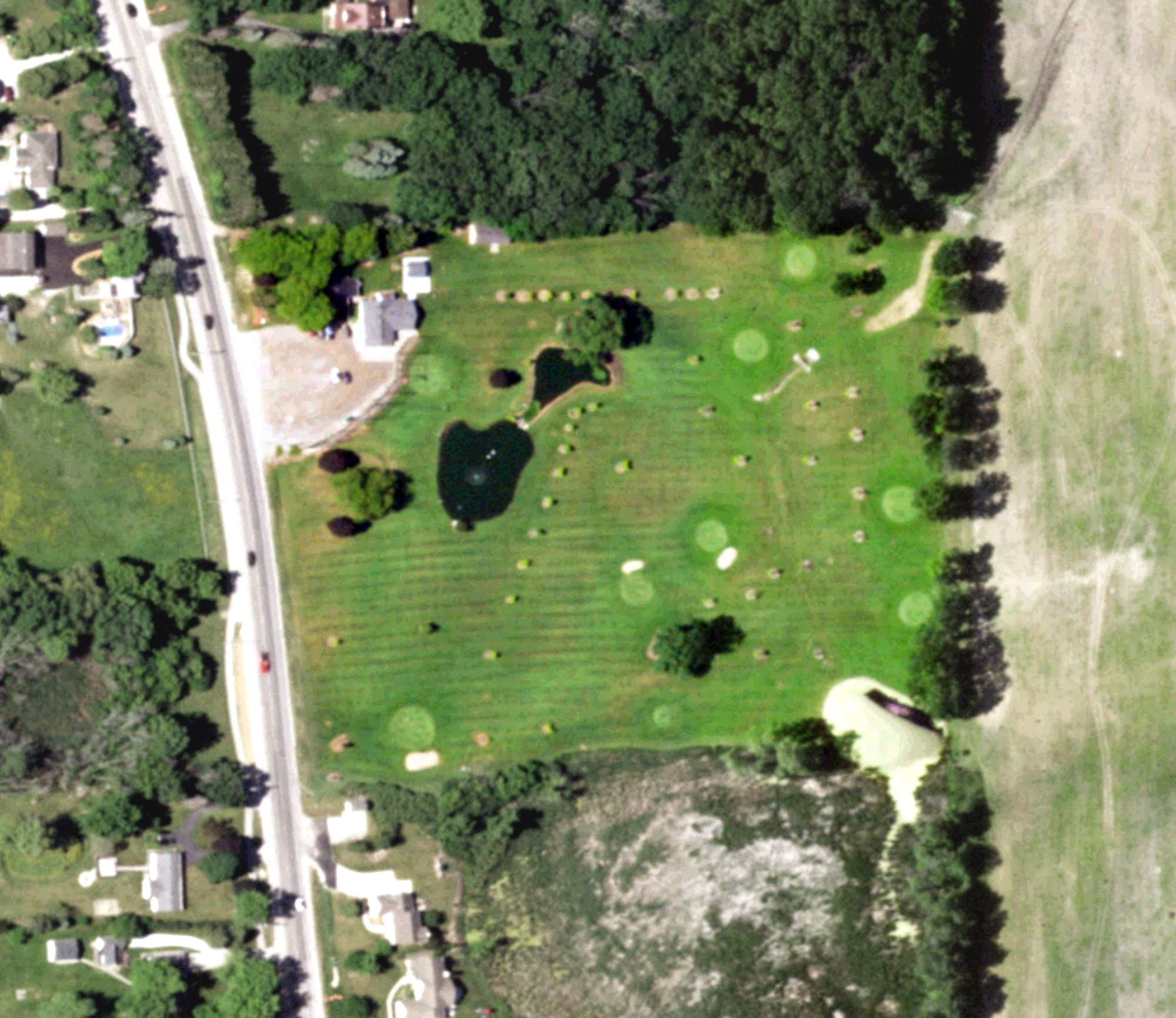 Aerial view of Valley Green Par 3 Course, WI