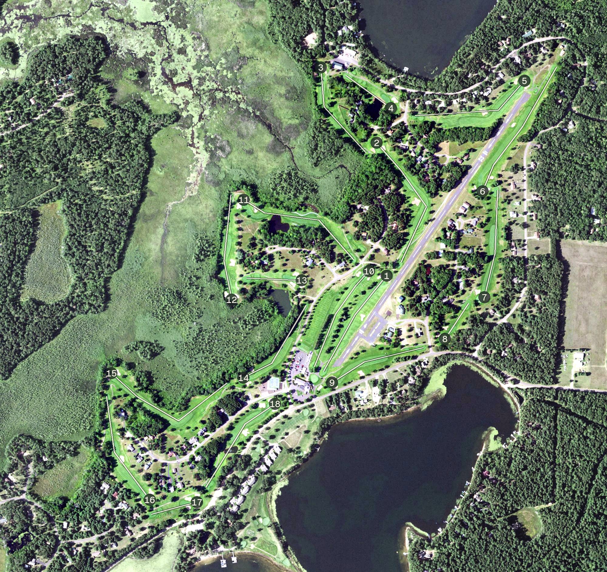Aerial view of Voyager Village, WI