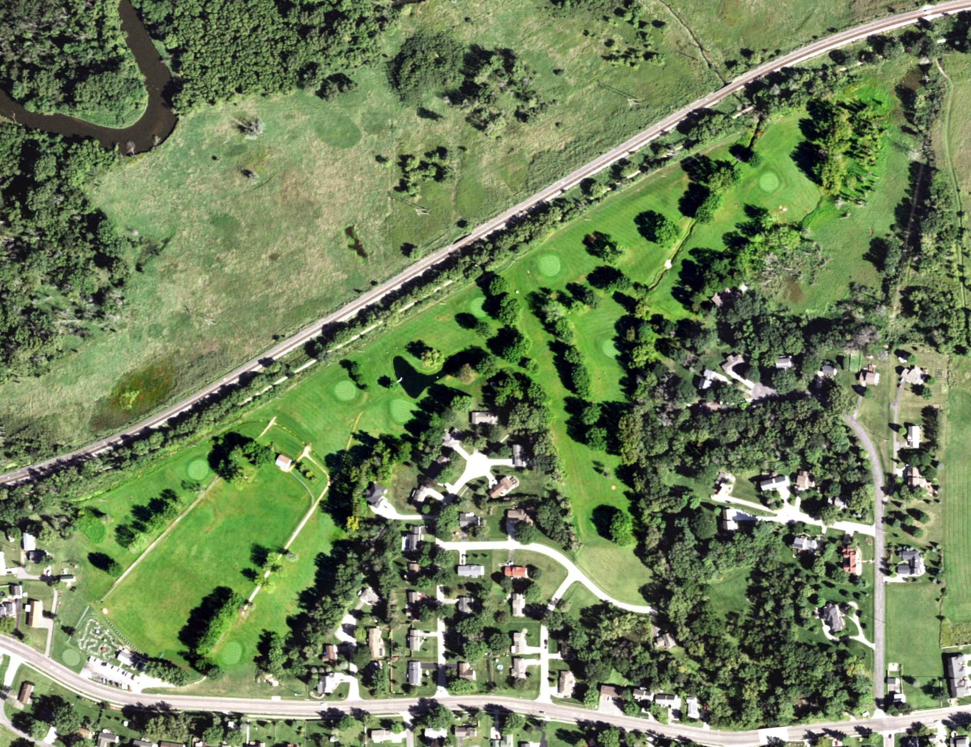Aerial view of Walsh Golf Center, WI